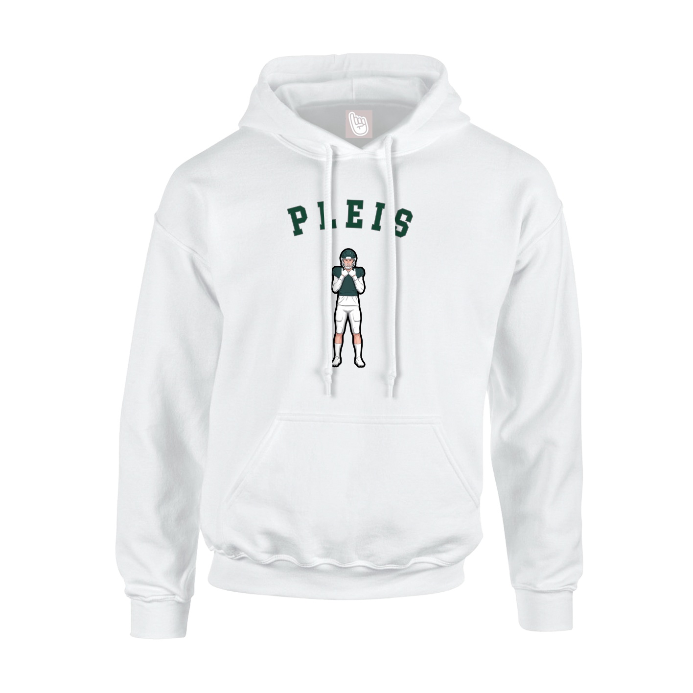 Youth Hoodie — Shirsey Arch in White