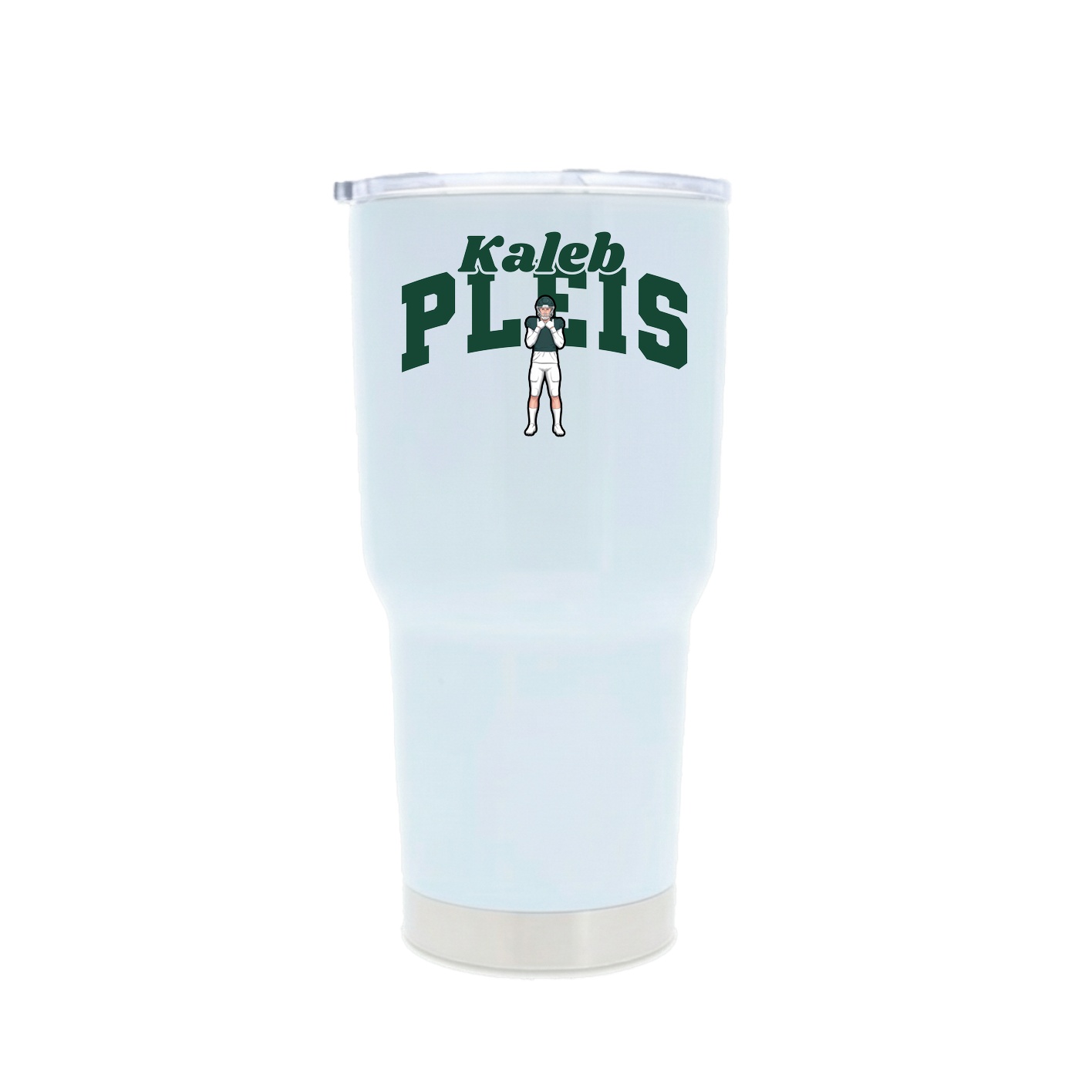 30oz Stainless Steel Tumbler — Signature Arch in White