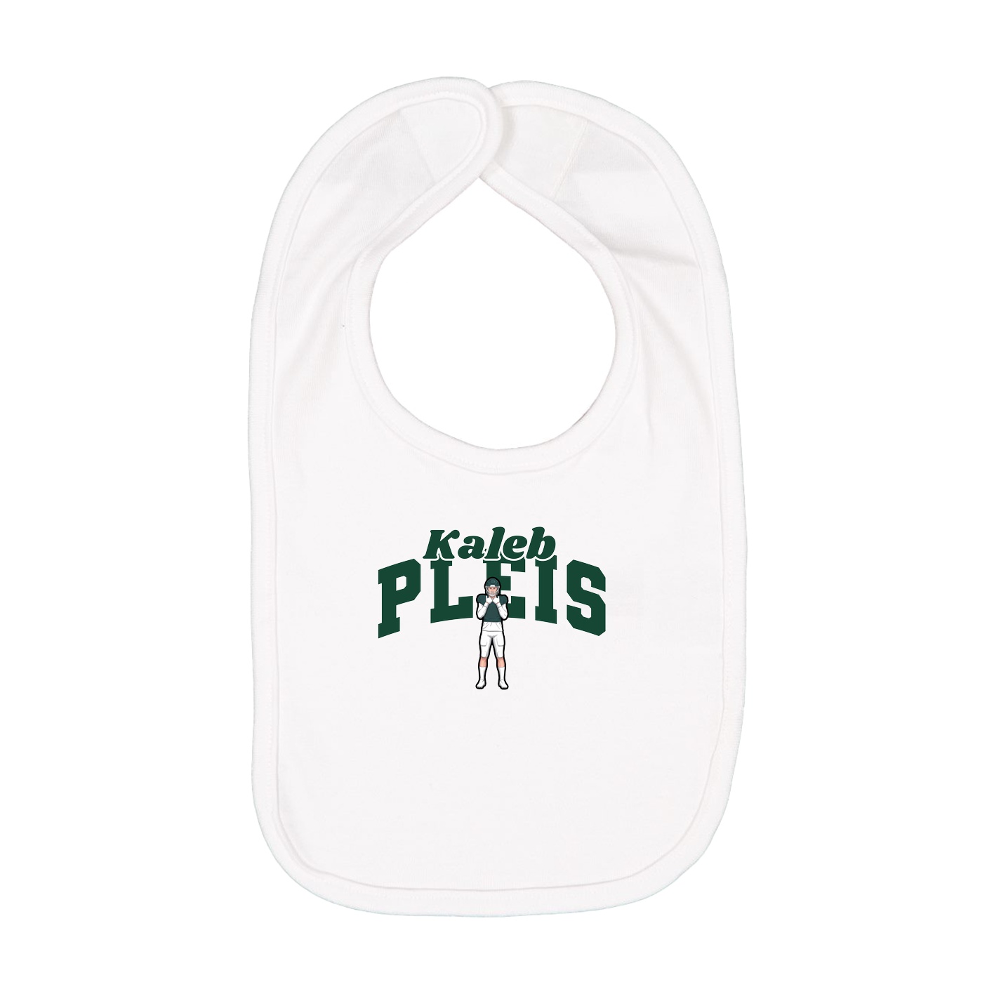 Infant Bib — Signature Arch in White