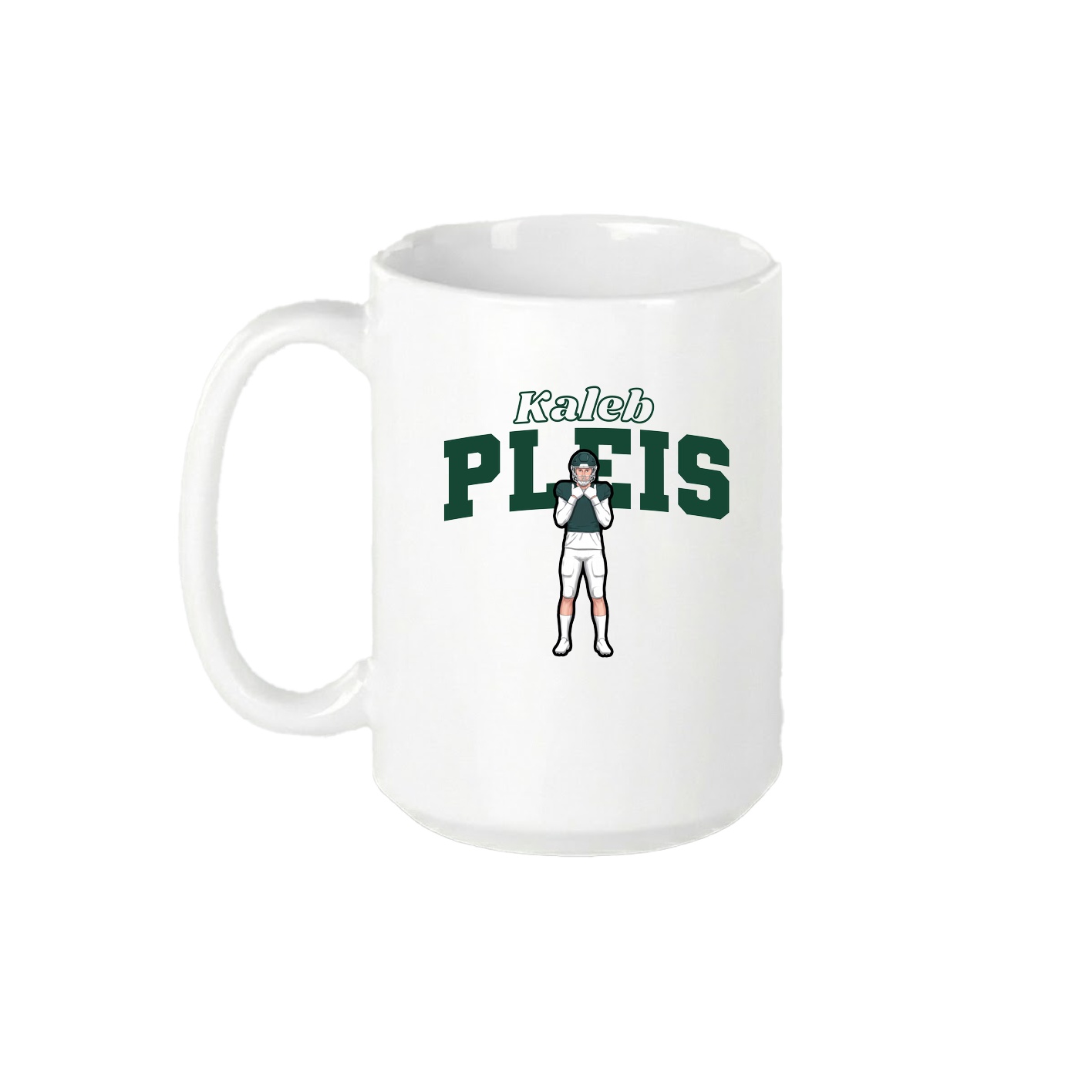 15oz Coffee Mug — Name Arch in White