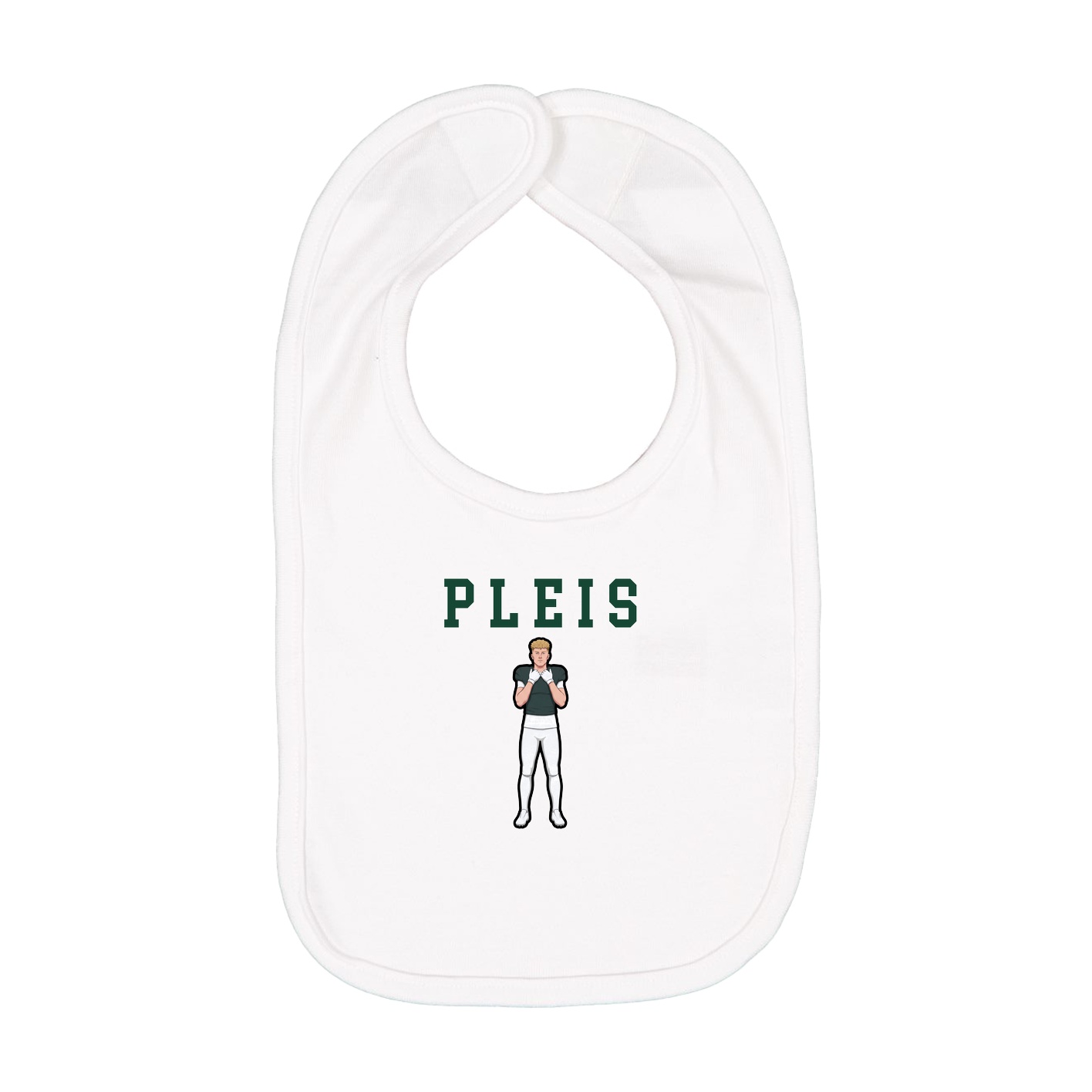 Infant Bib — Shirsey in White