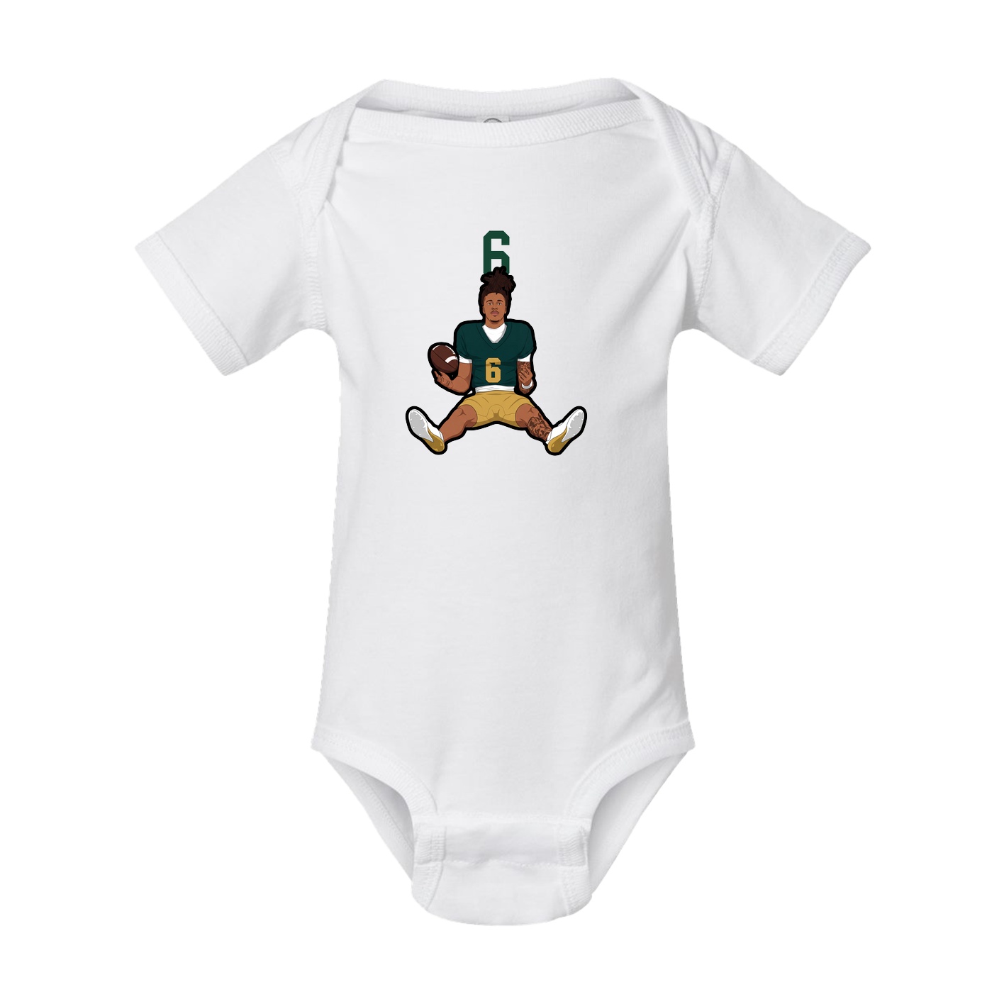 Baby Onesie — Number Top in White