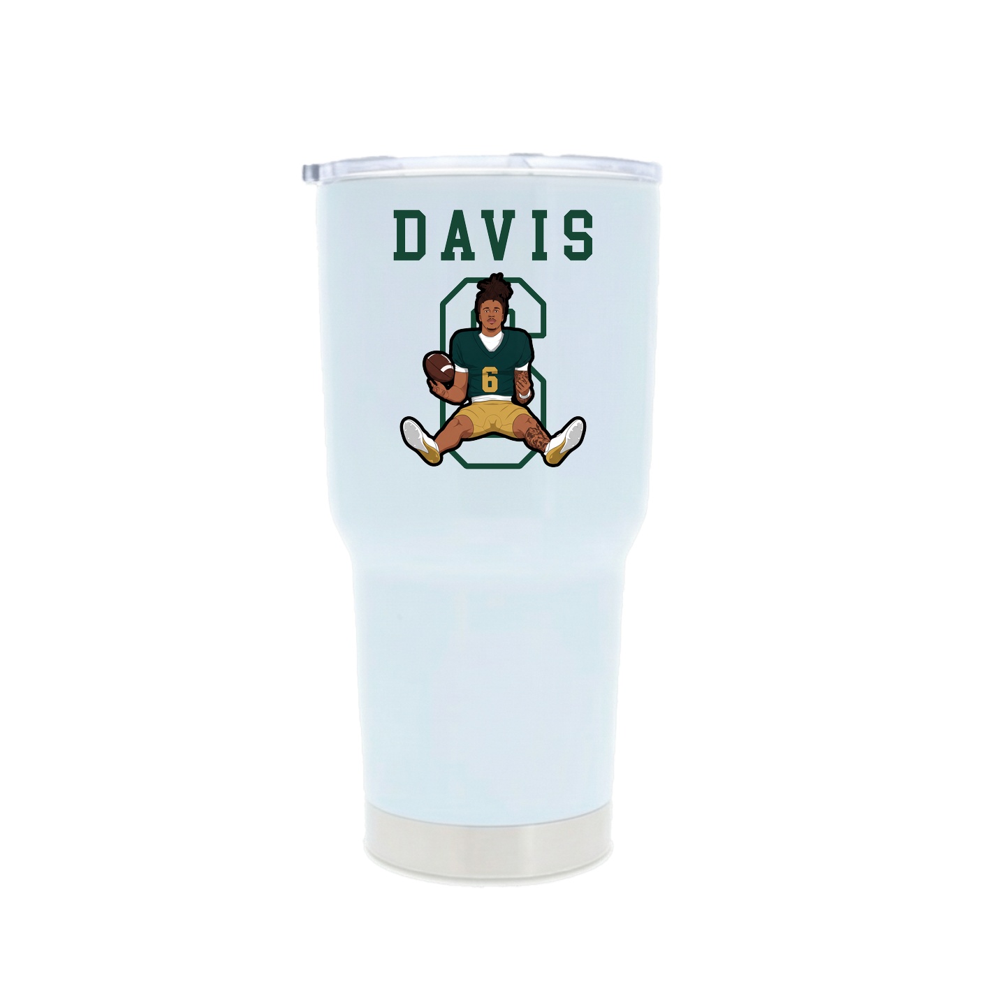 30oz Stainless Steel Tumbler — Shirsey in White