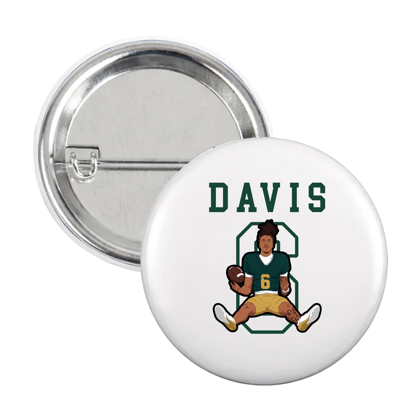 Game Day Button — Shirsey in White