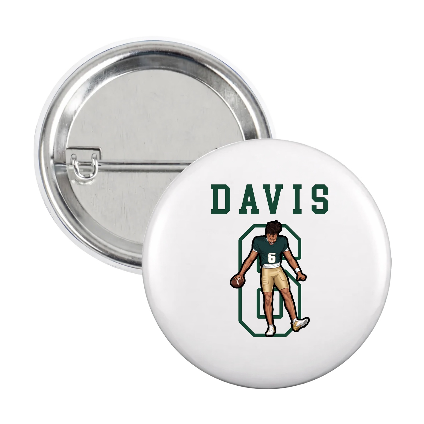 Game Day Button — Shirsey in White