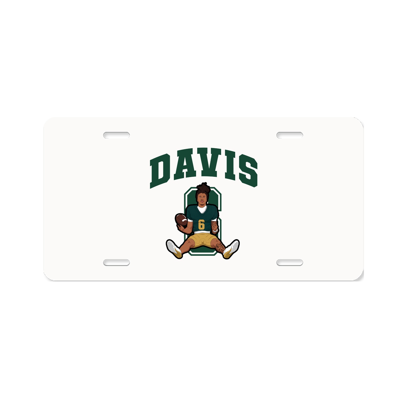 License Plate — Number in Classic