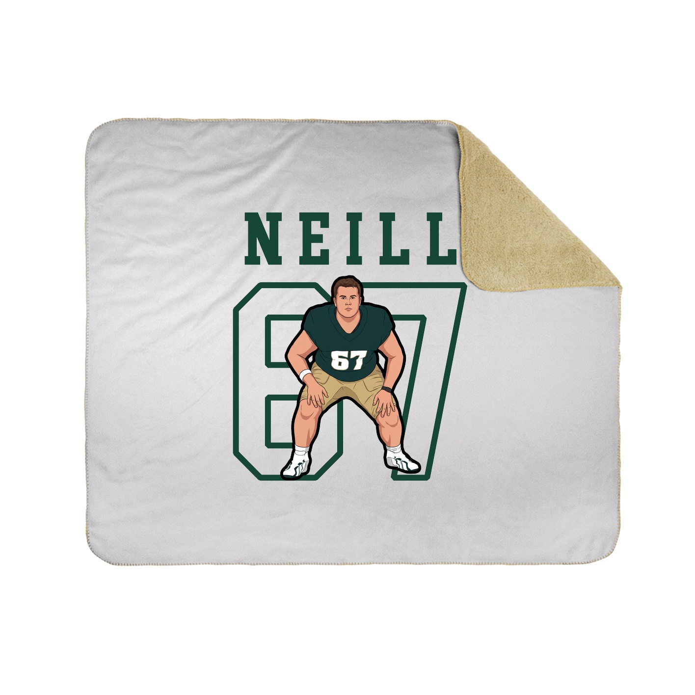 Throw Blanket — Shirsey in White
