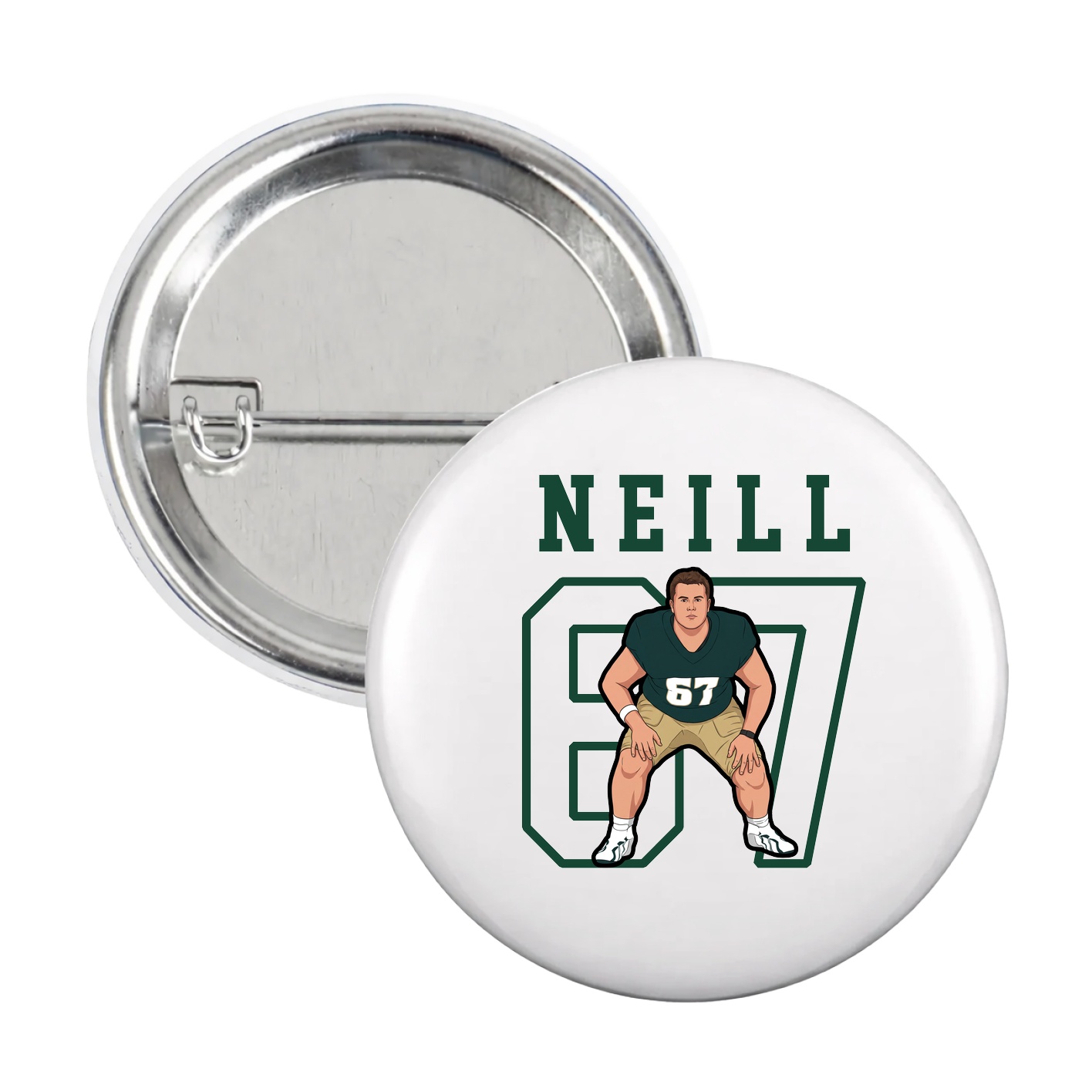 Game Day Button — Shirsey in White