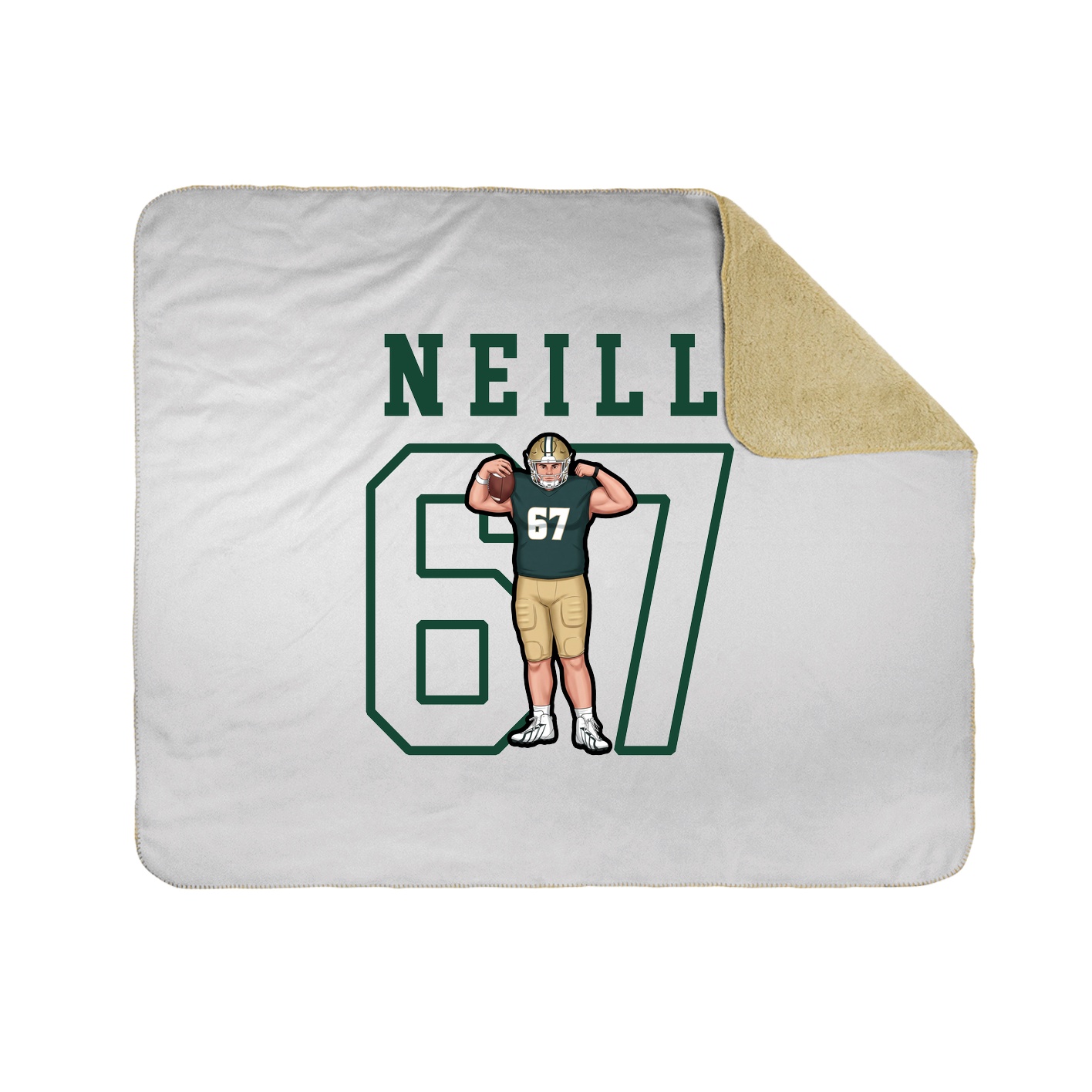 Throw Blanket — Shirsey in White