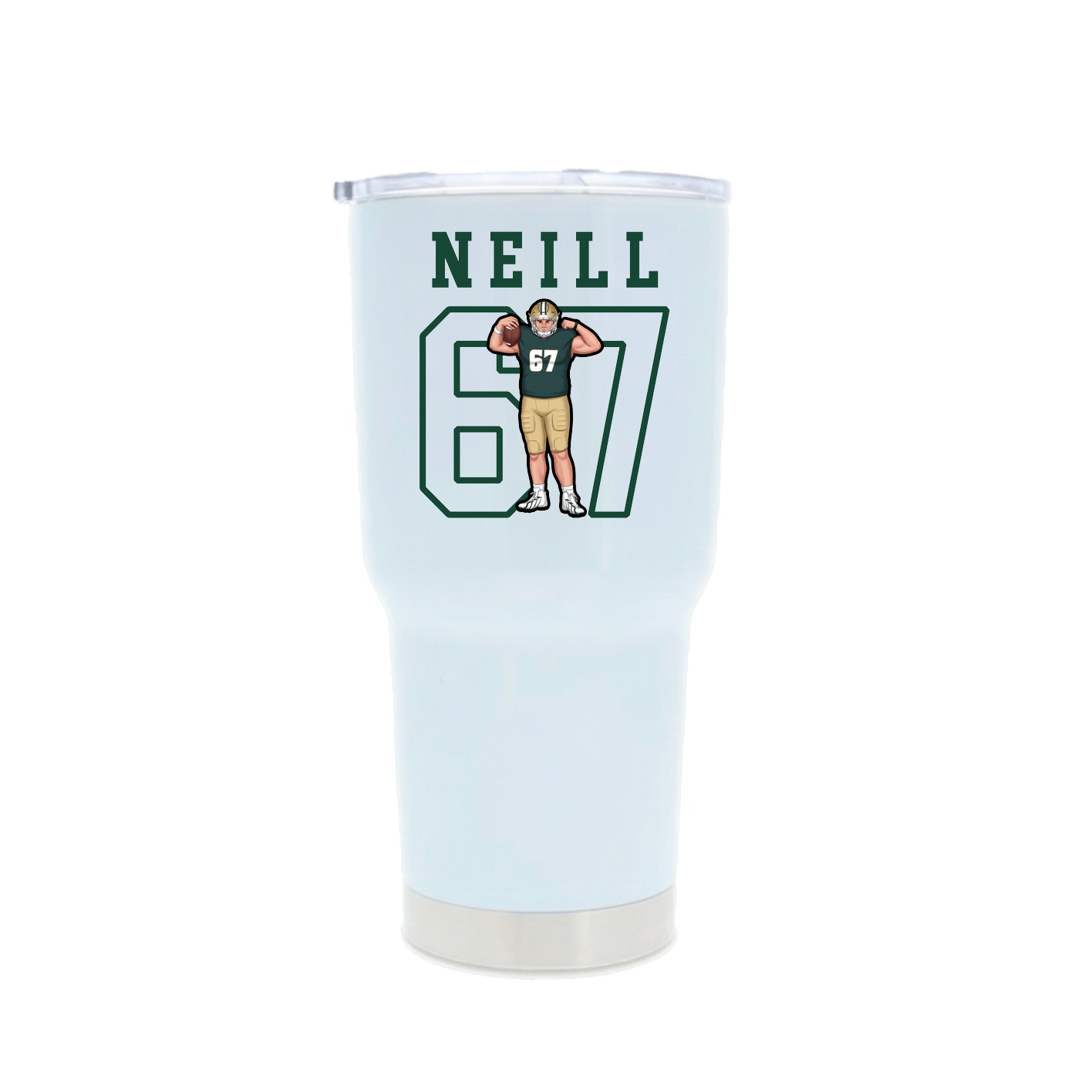 30oz Stainless Steel Tumbler — Shirsey in White