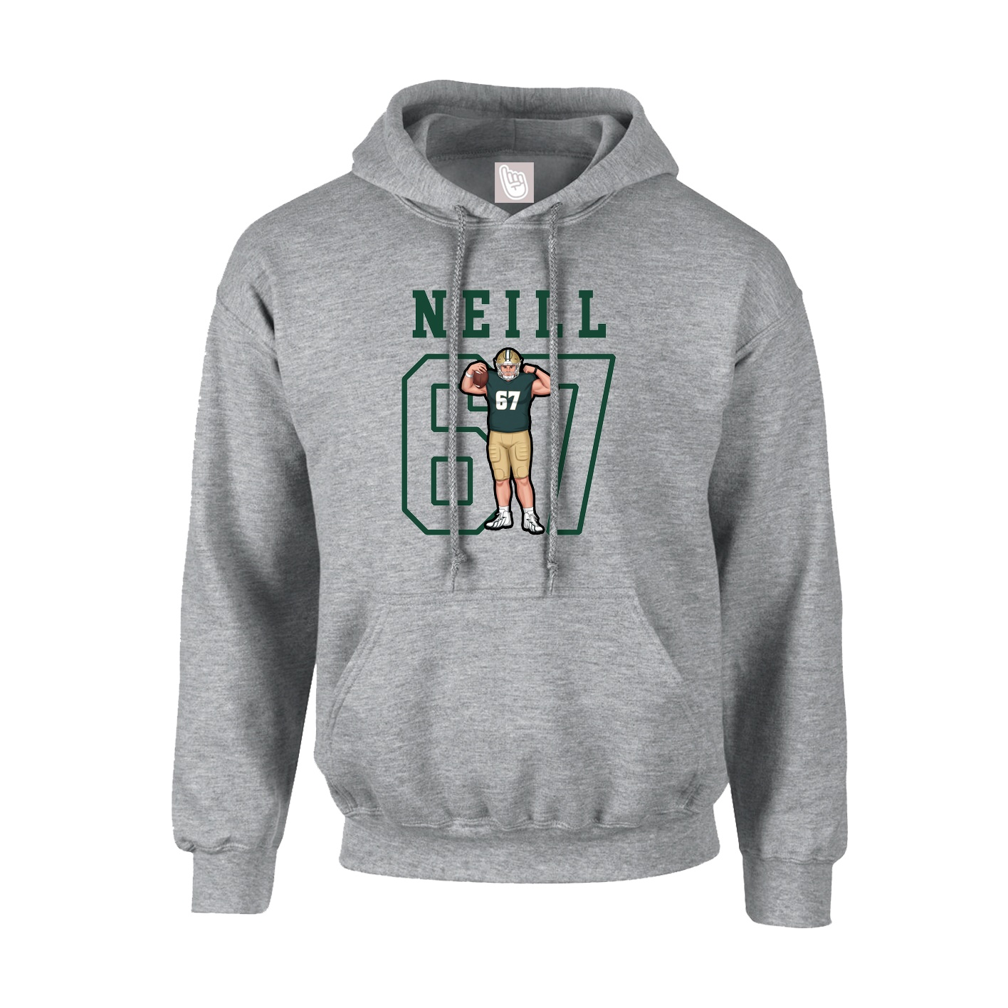 Hoodie — Shirsey in Grey