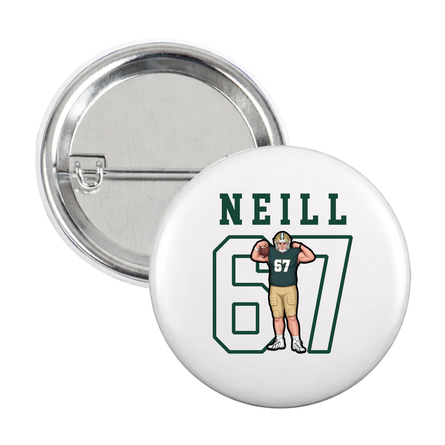 Game Day Button — Shirsey in White