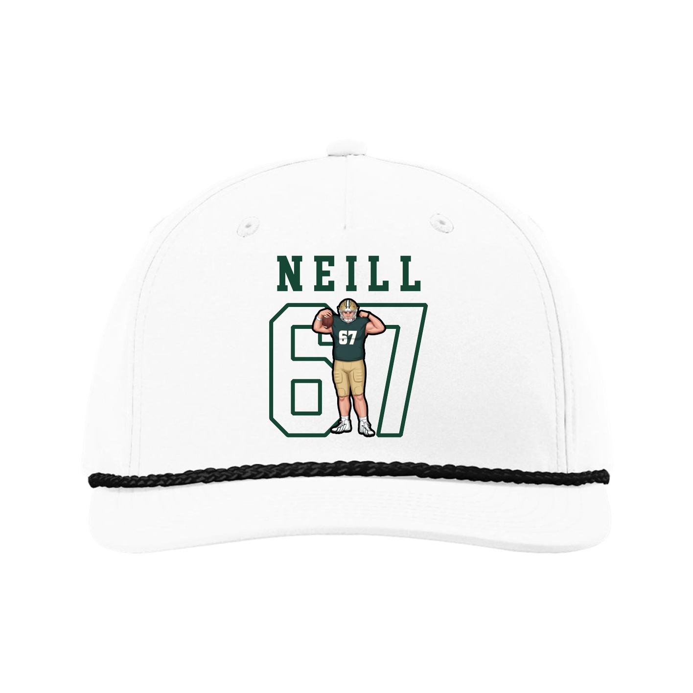 Five-Panel Classic Rope Cap — Shirsey in White