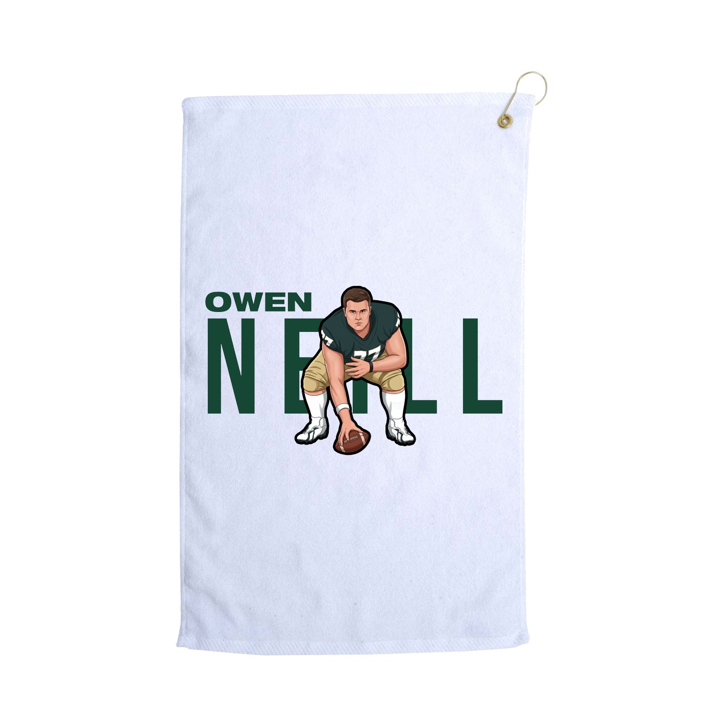 Golf Towel — Player Name in White