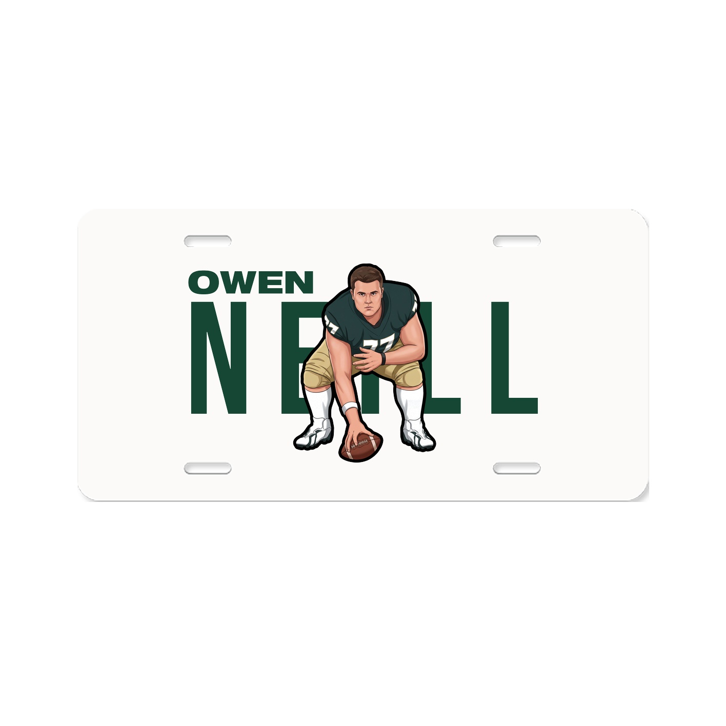 License Plate — Player Name in Classic