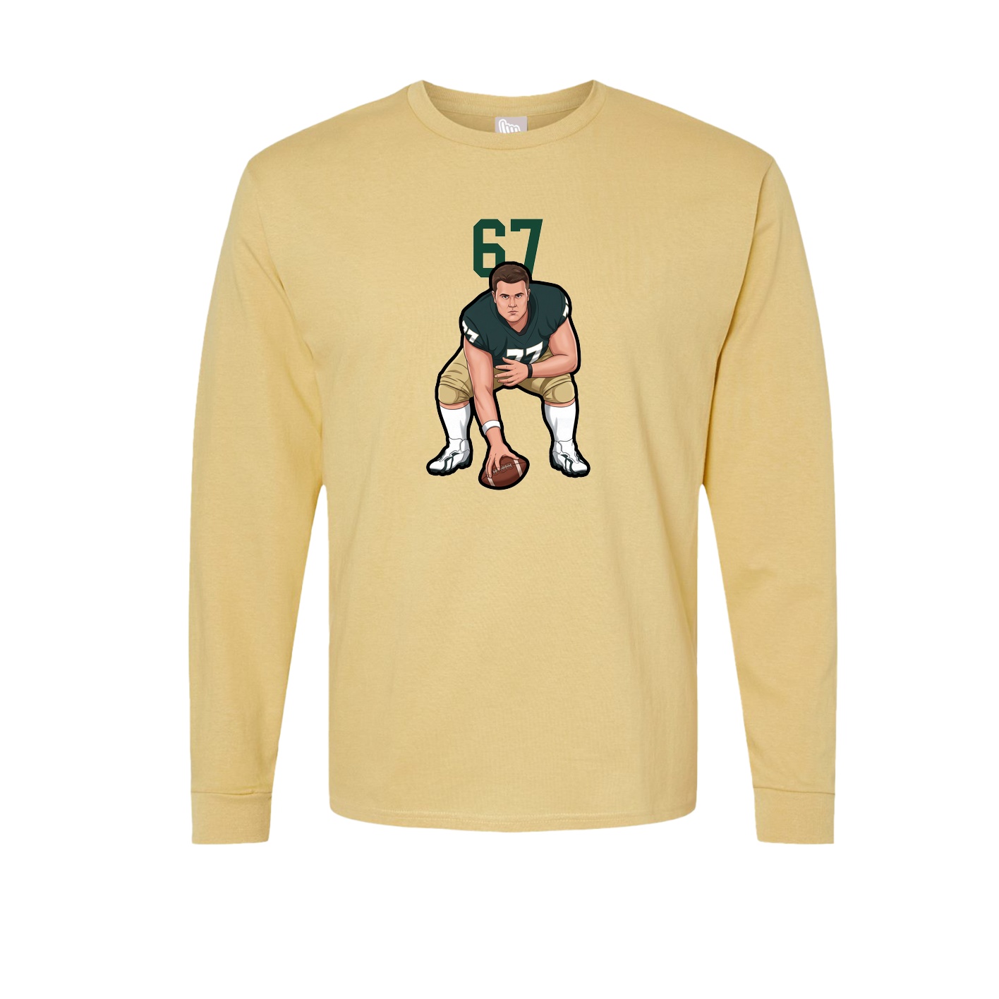 Long Sleeve Tee — Number Top in Vegas Gold