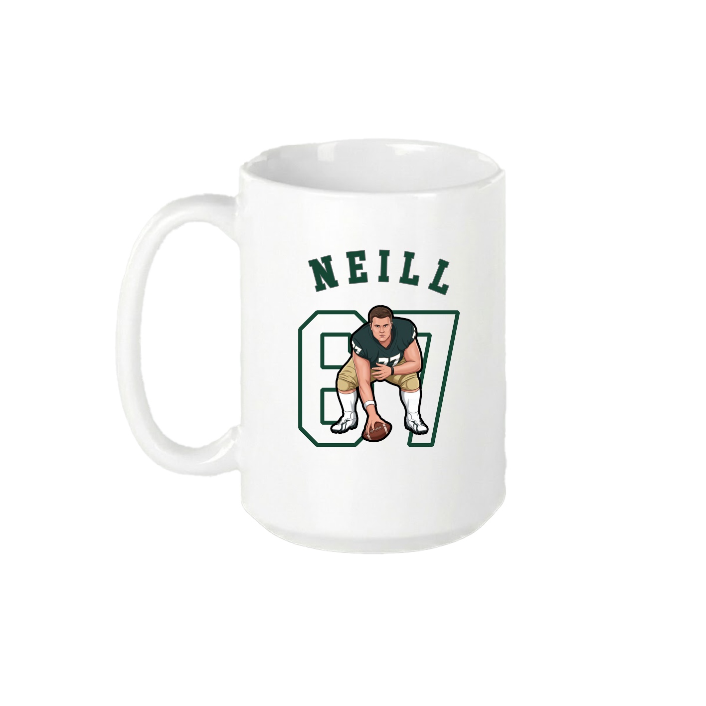 15oz Coffee Mug — Shirsey Arch in White