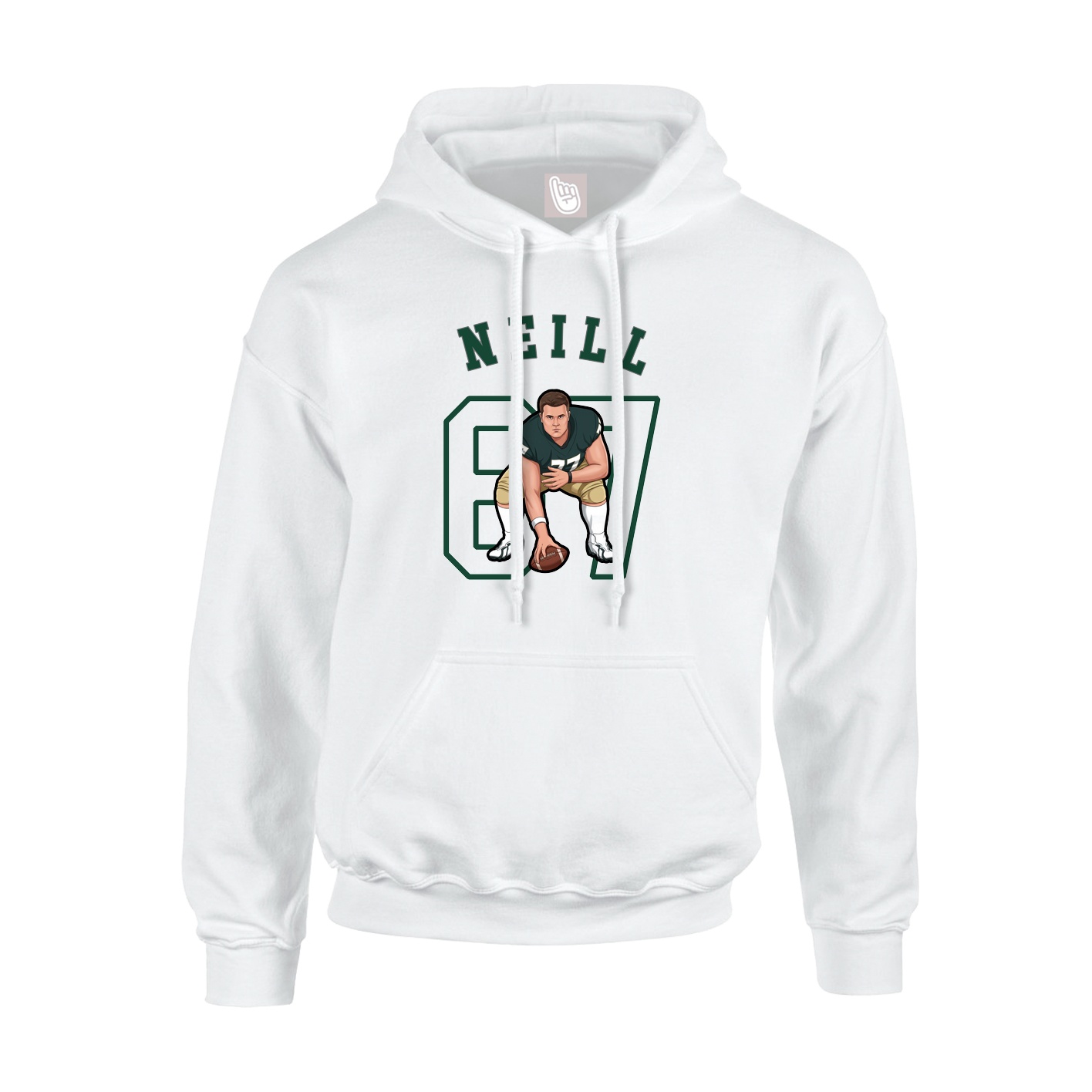 Hoodie — Shirsey Arch in White