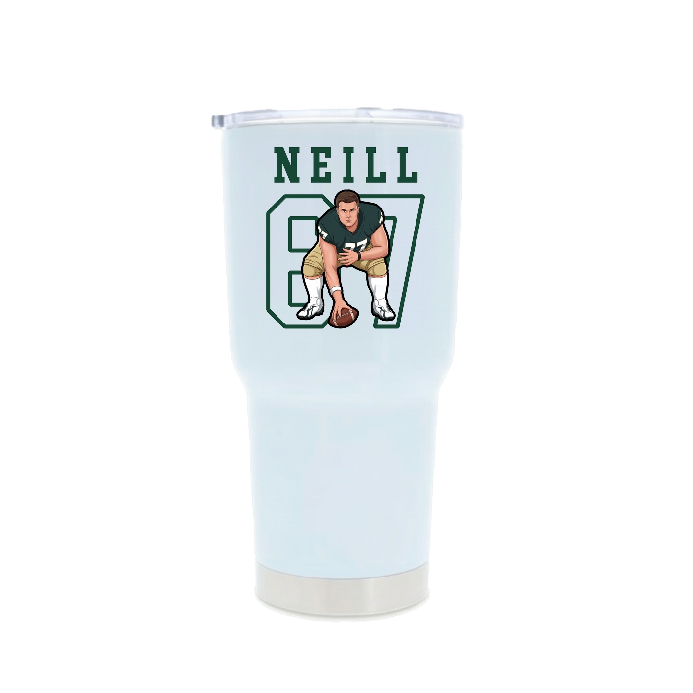 30oz Stainless Steel Tumbler — Shirsey in White