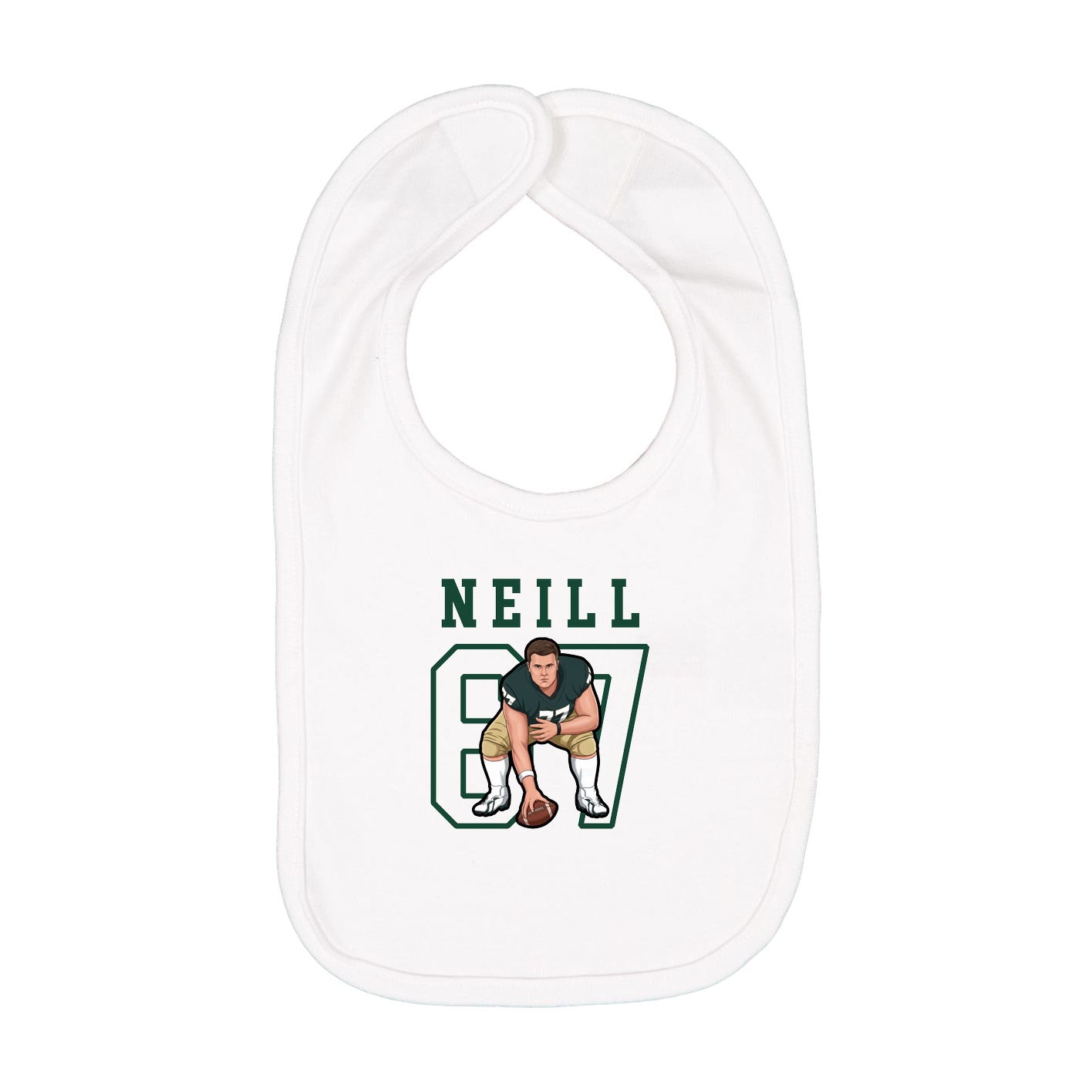 Infant Bib — Shirsey in White