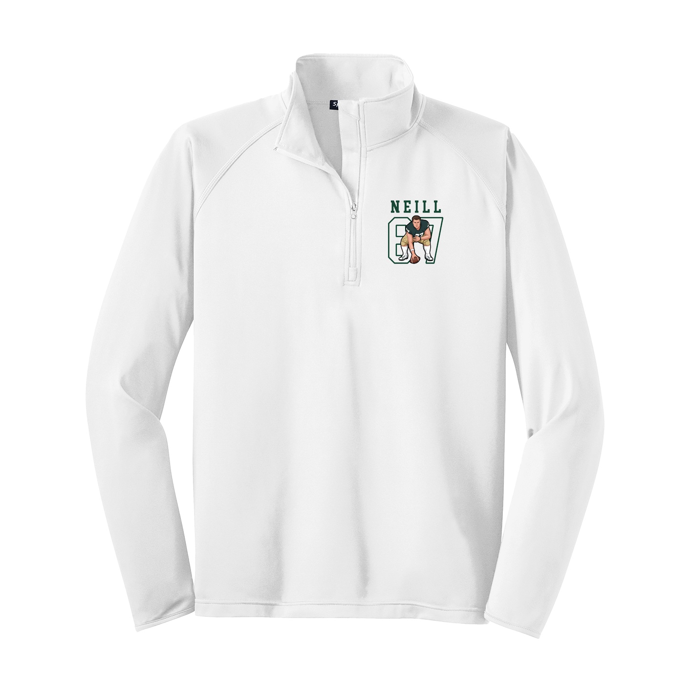 Q-Zip Pullover — Shirsey in White