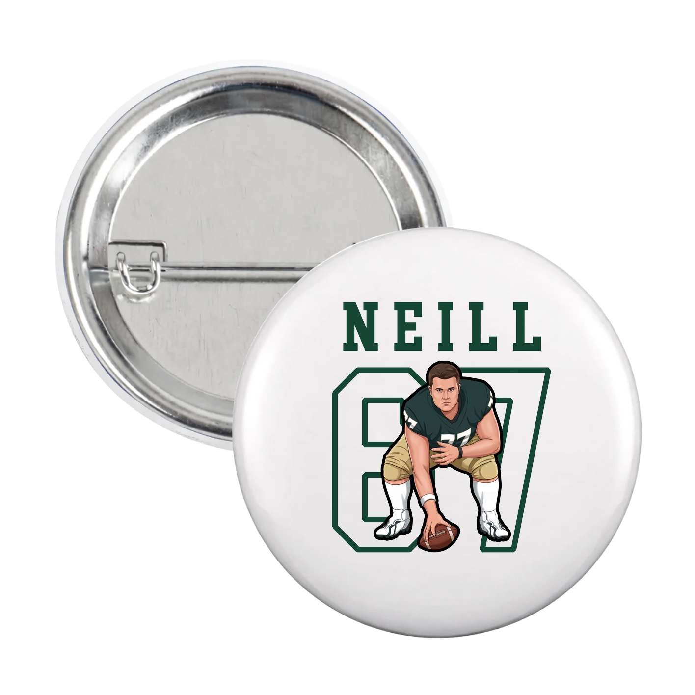Game Day Button — Shirsey in White
