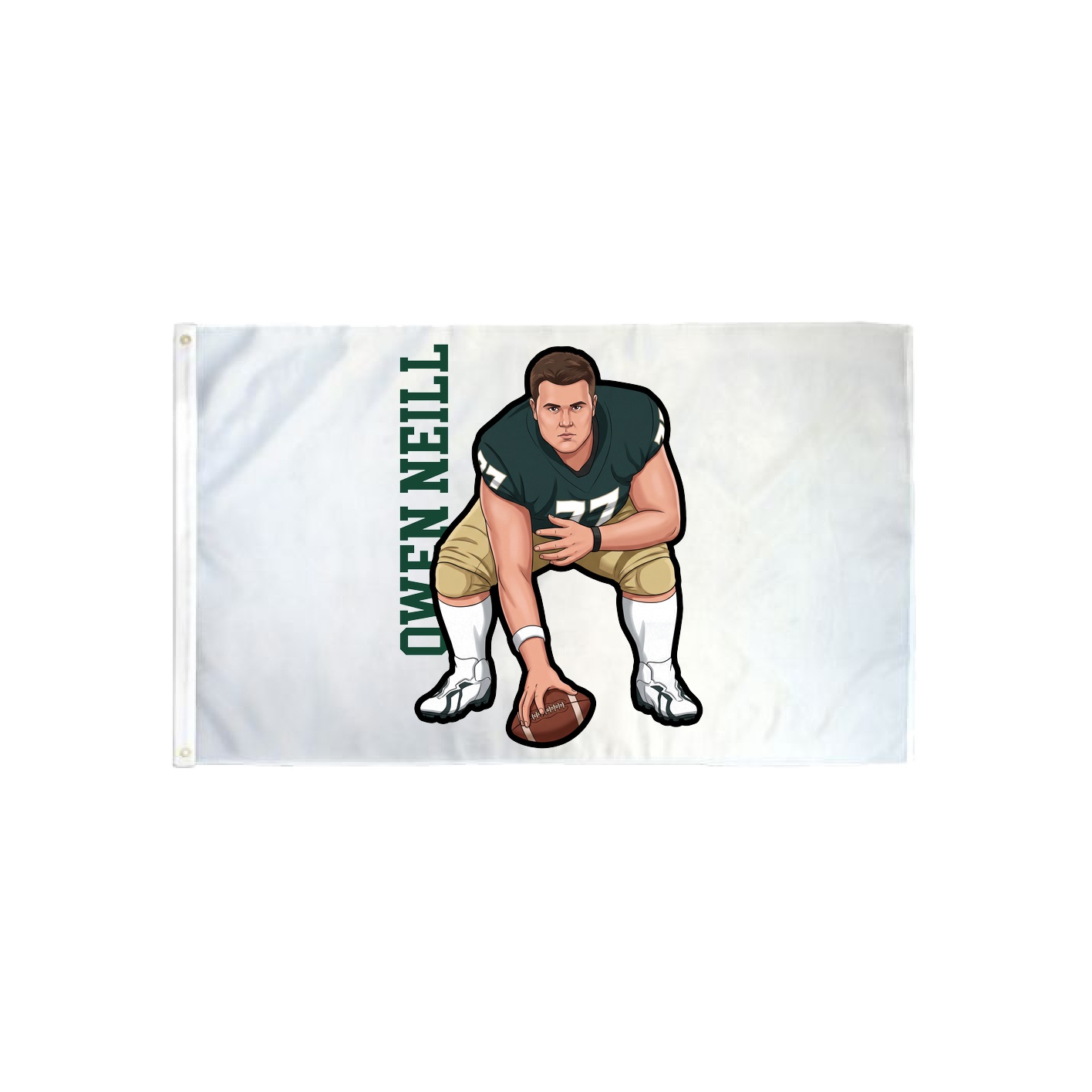 3x5 Flag — Name Vertical in Classic