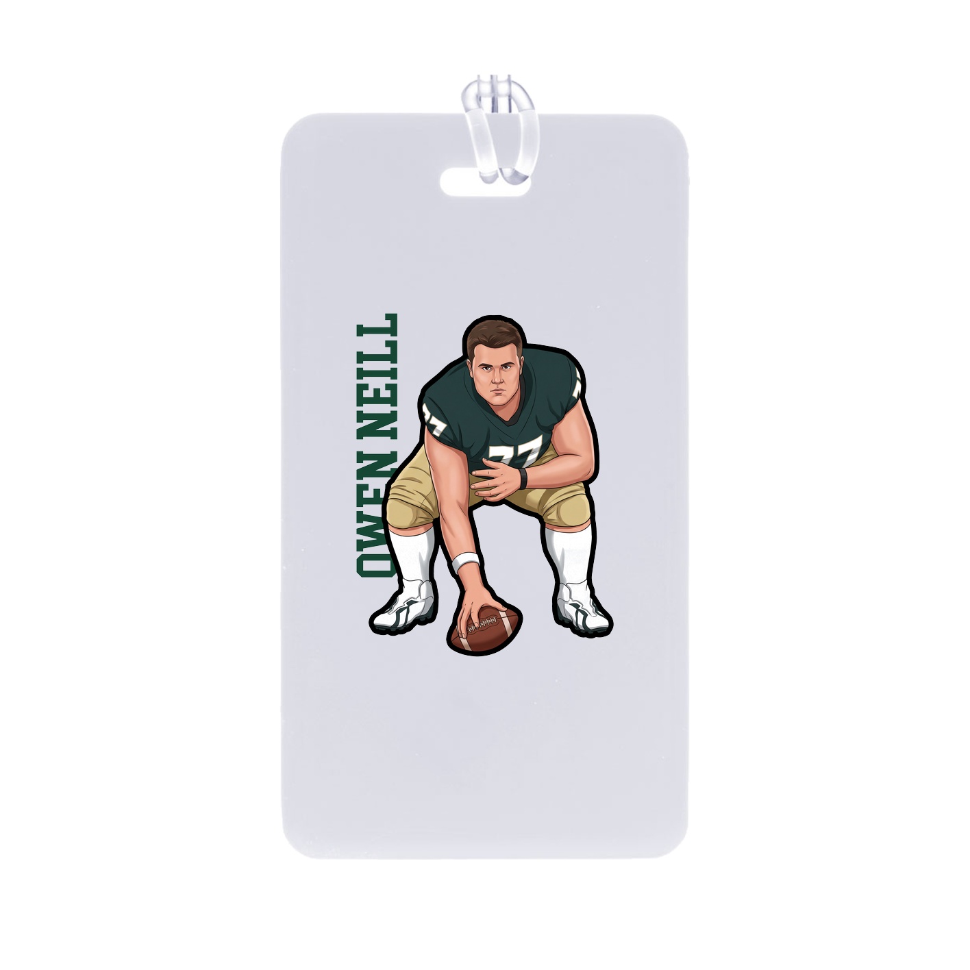 Bag Tag — Name Vertical in Classic