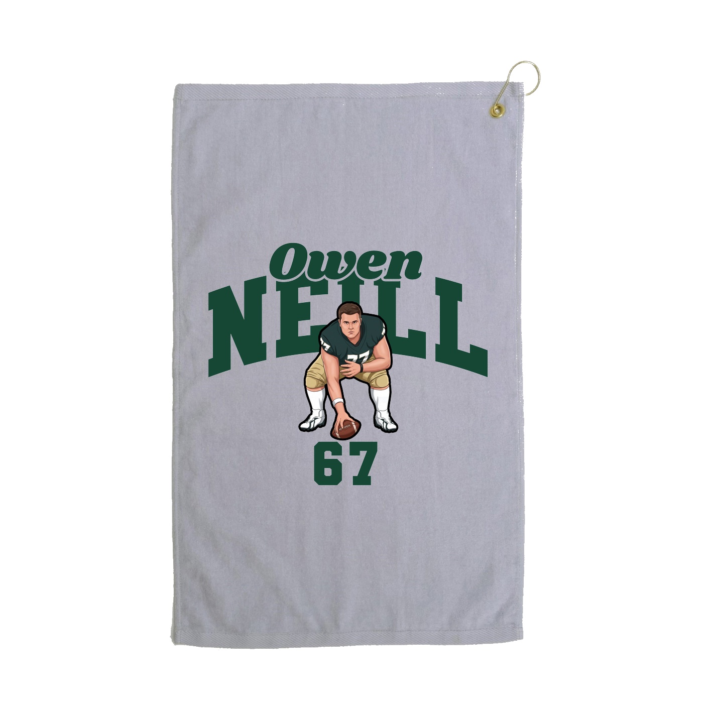 Golf Towel — Signature Arch in Grey