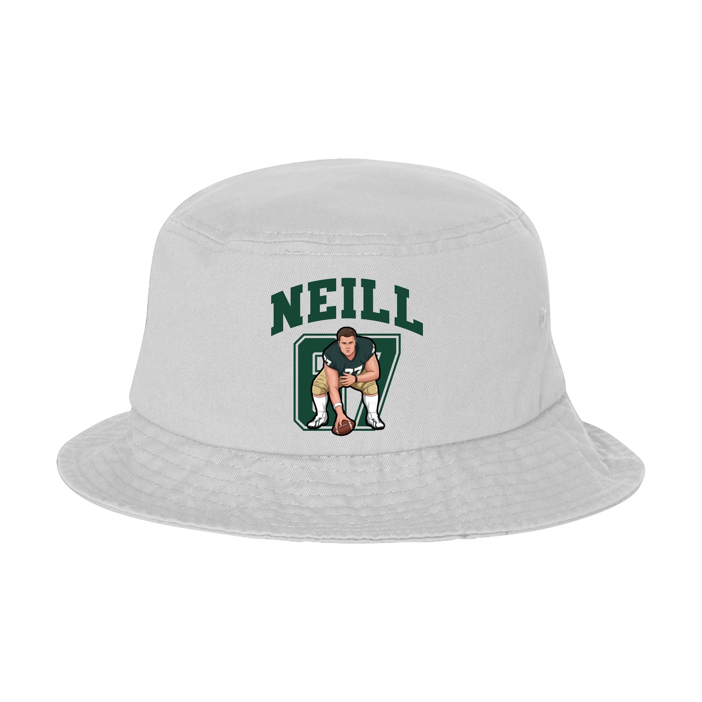 Bucket Cap — Number in White