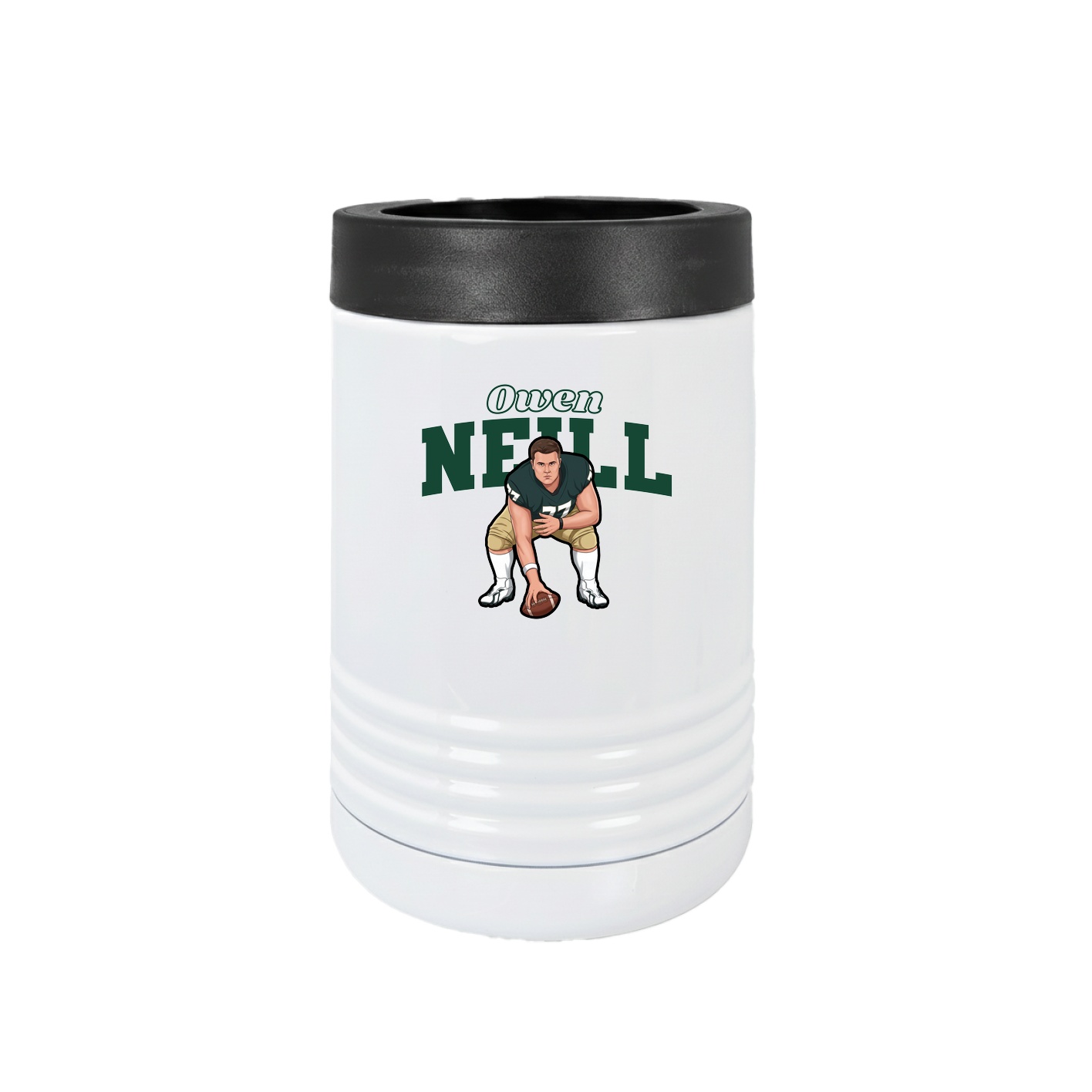 Beverage Holder — Name Arch in White