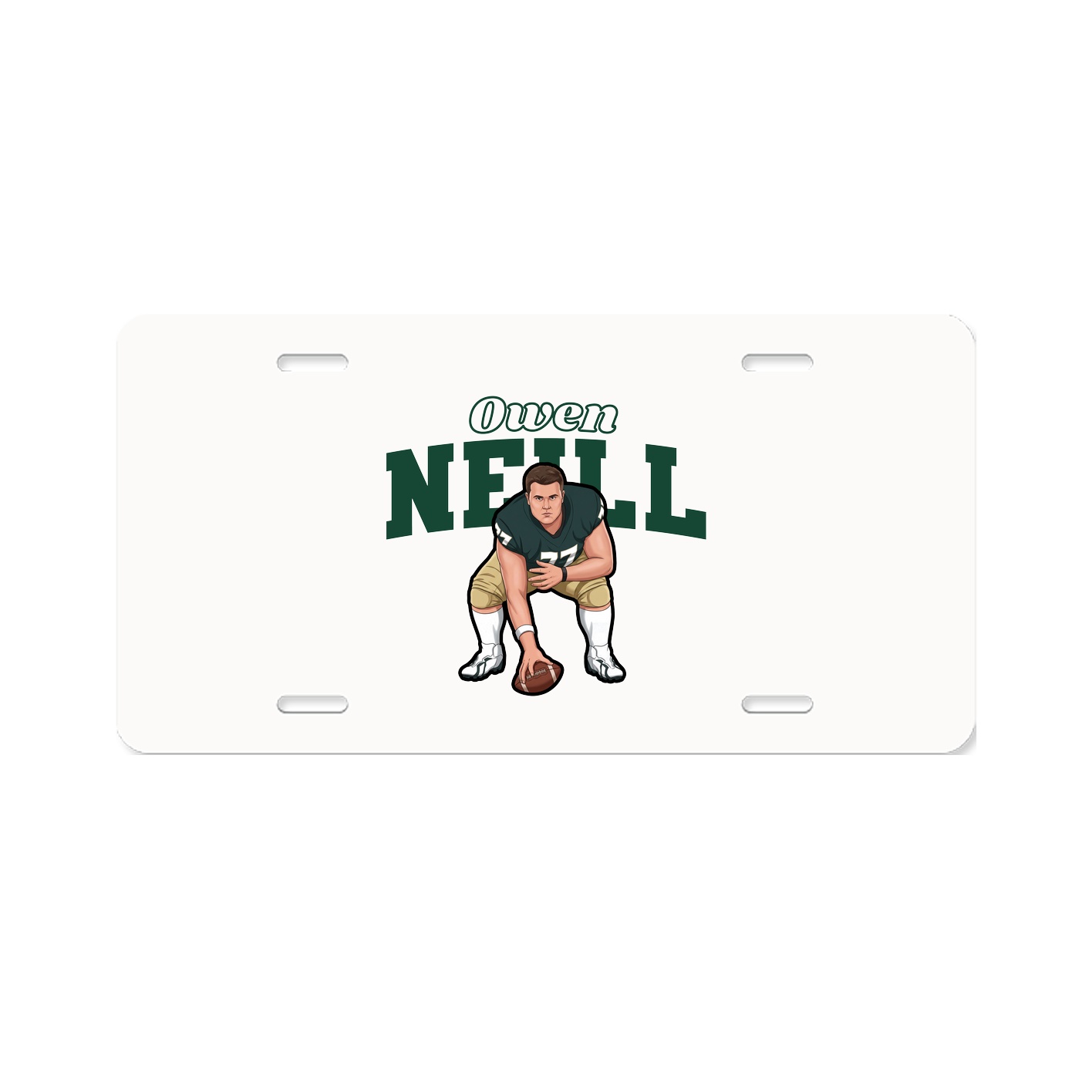 License Plate — Name Arch in Classic