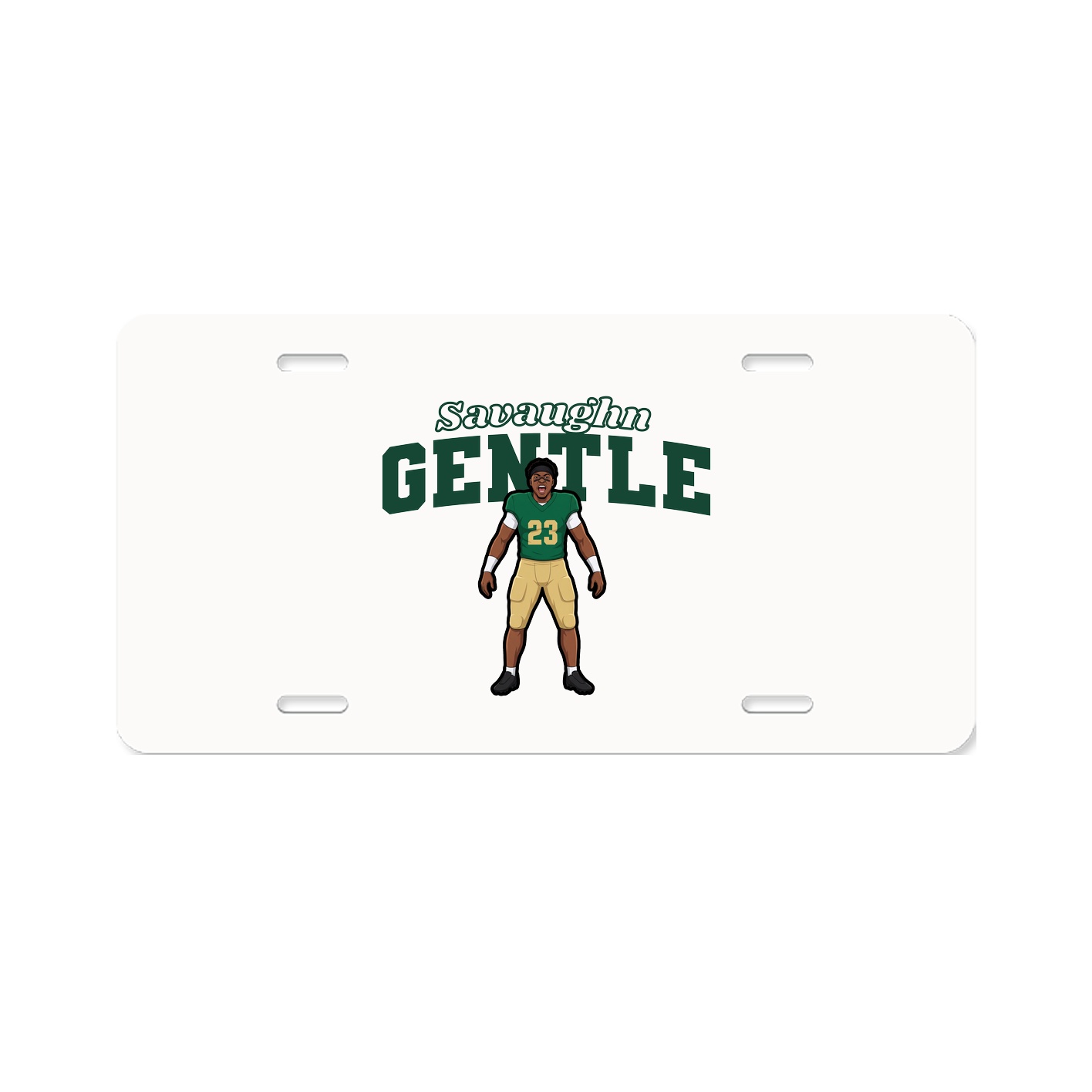 License Plate — Name Arch in Classic