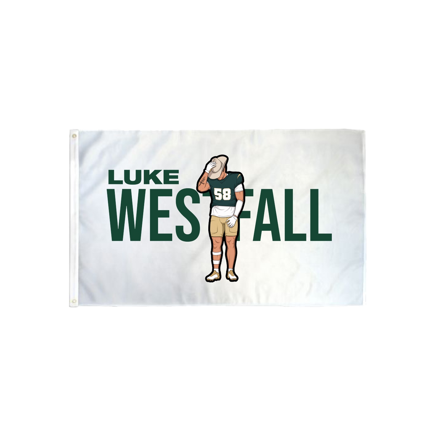 3x5 Flag — Player Name in Classic