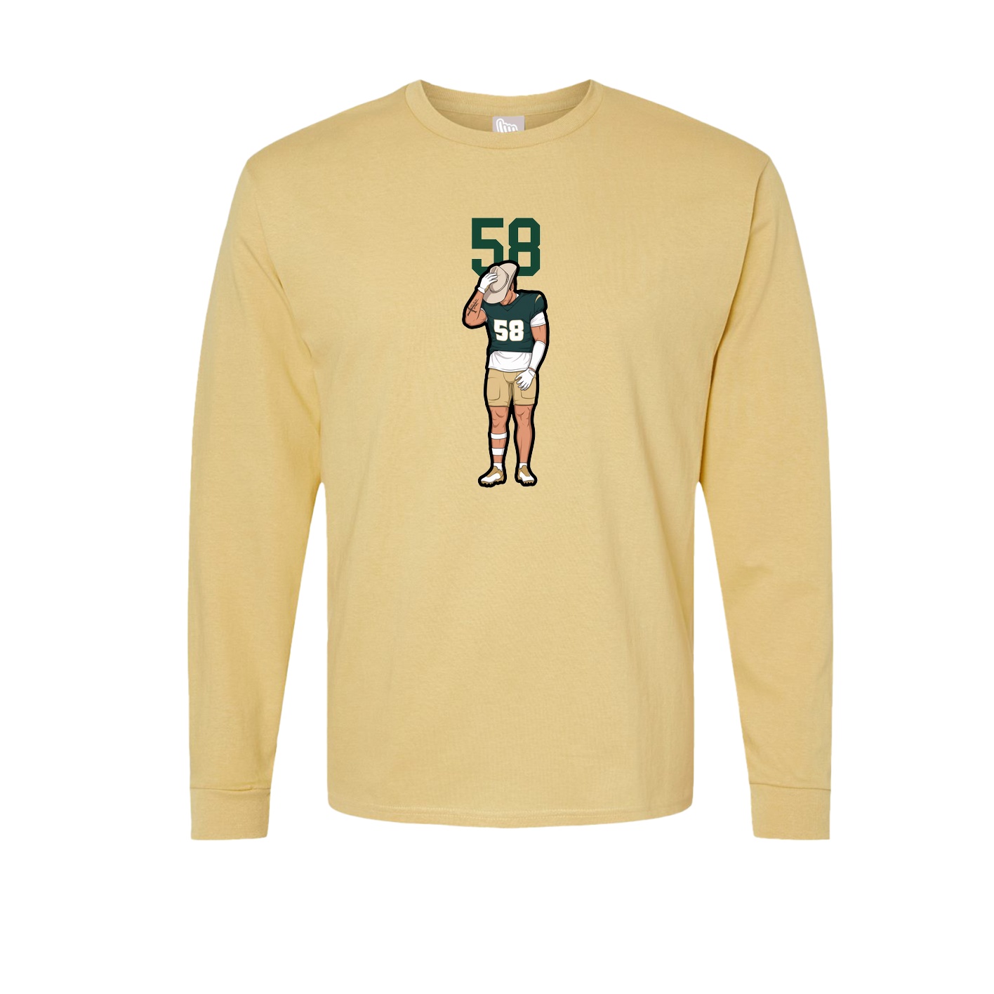 Long Sleeve Tee — Number Top in Vegas Gold