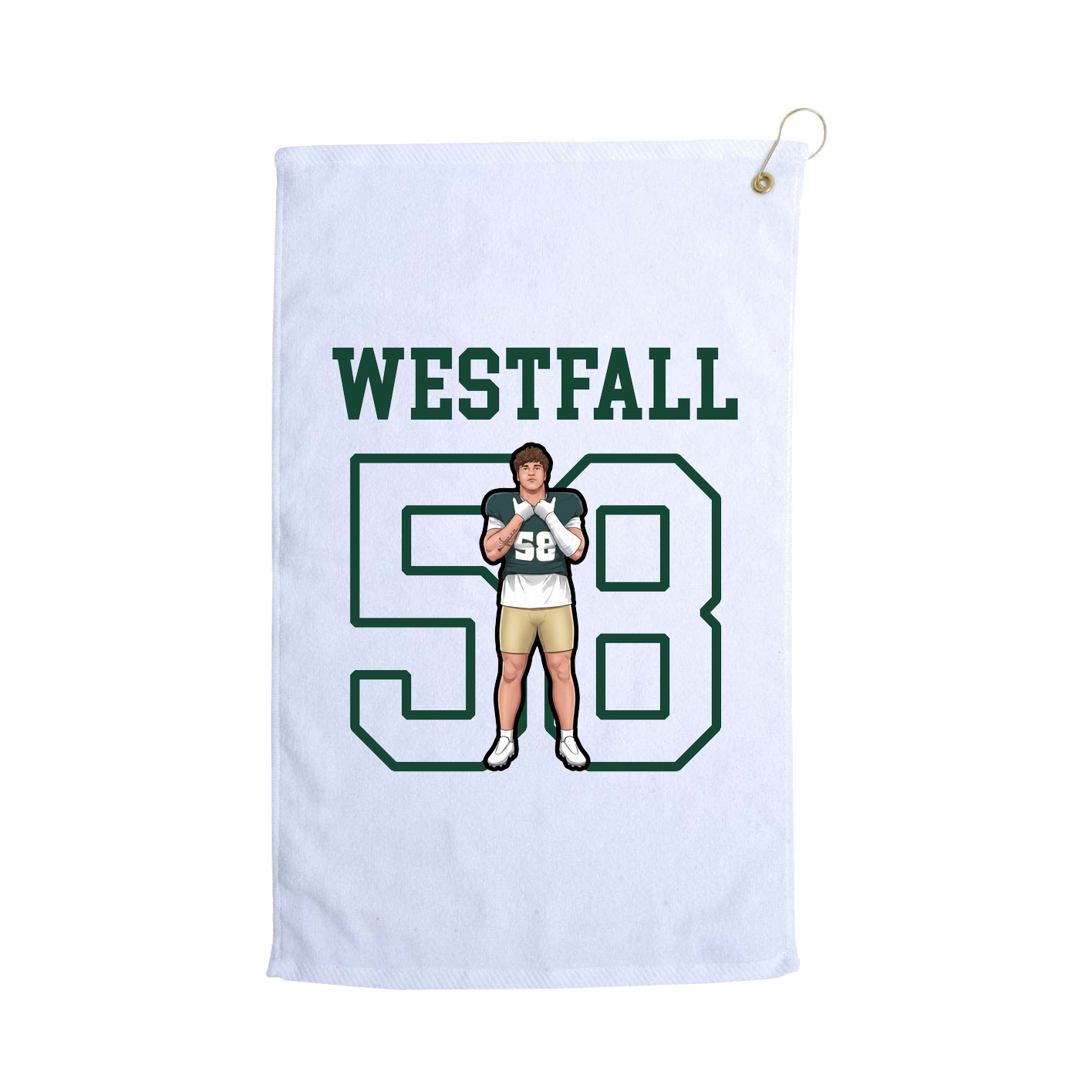 Golf Towel — Shirsey in White