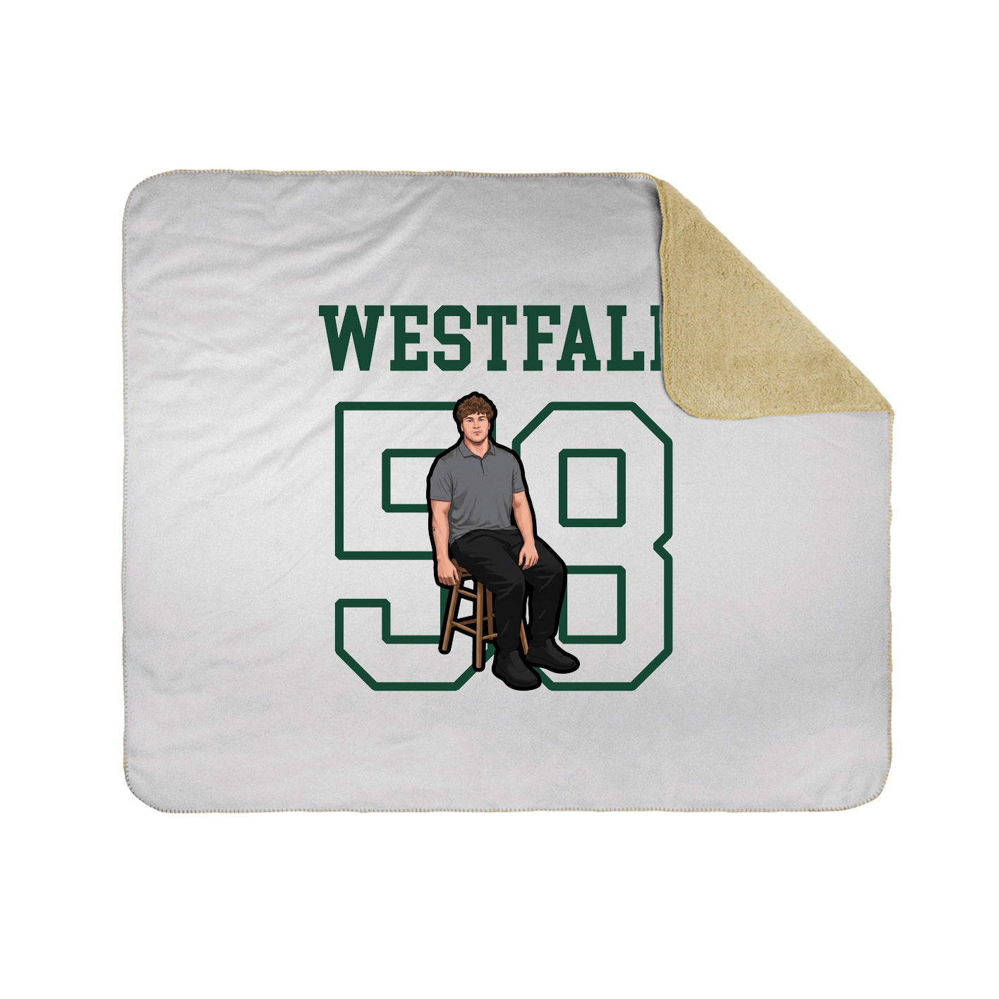 Throw Blanket — Shirsey in White