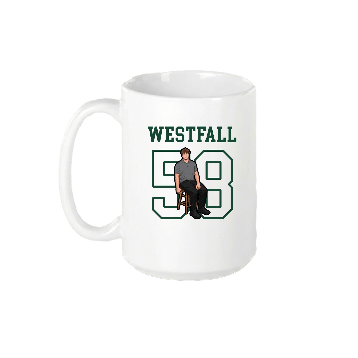 15oz Coffee Mug — Shirsey in White