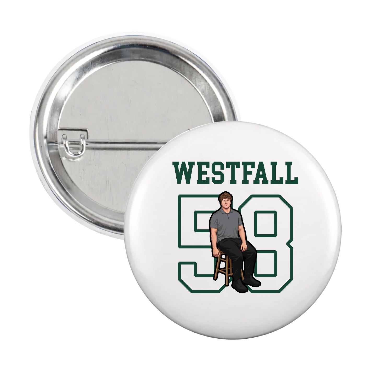 Game Day Button — Shirsey in White