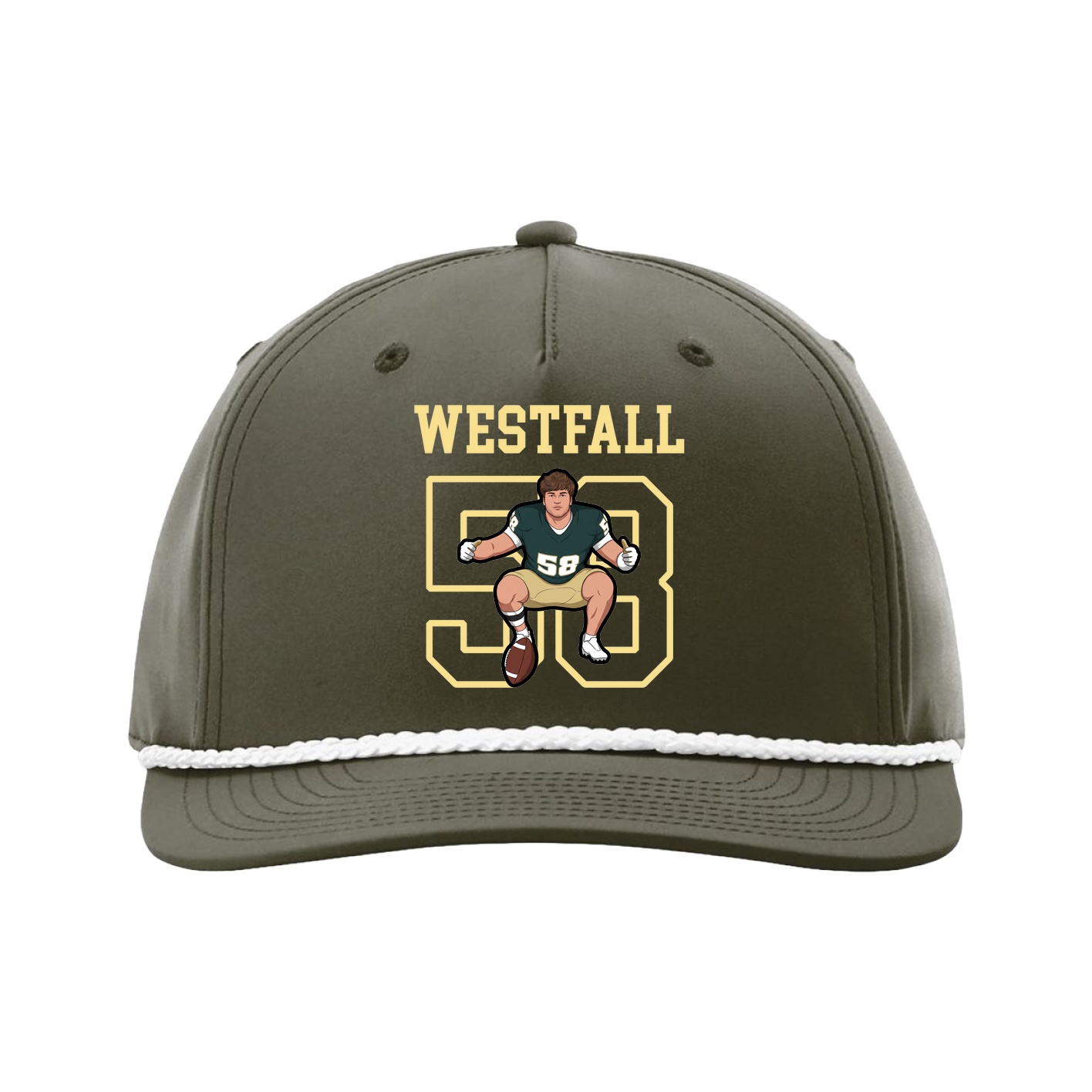 Five-Panel Classic Rope Cap — Shirsey in Green