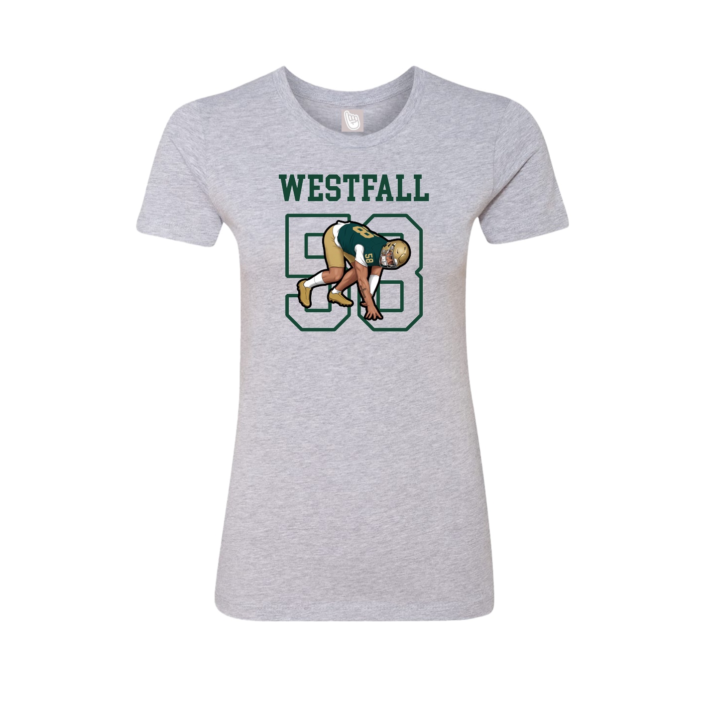 Fitted Women's Tee — Shirsey in Grey