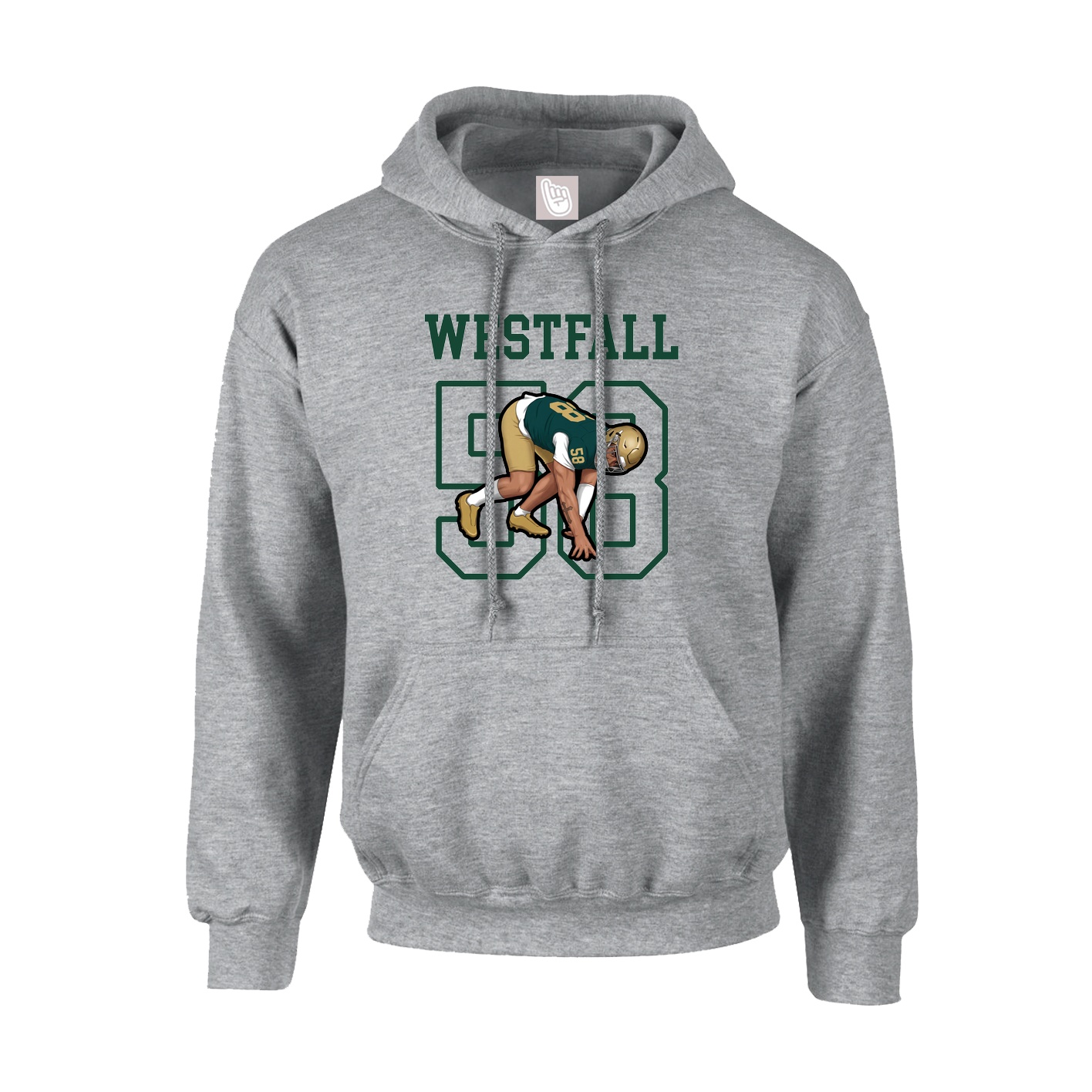 Hoodie — Shirsey in Grey