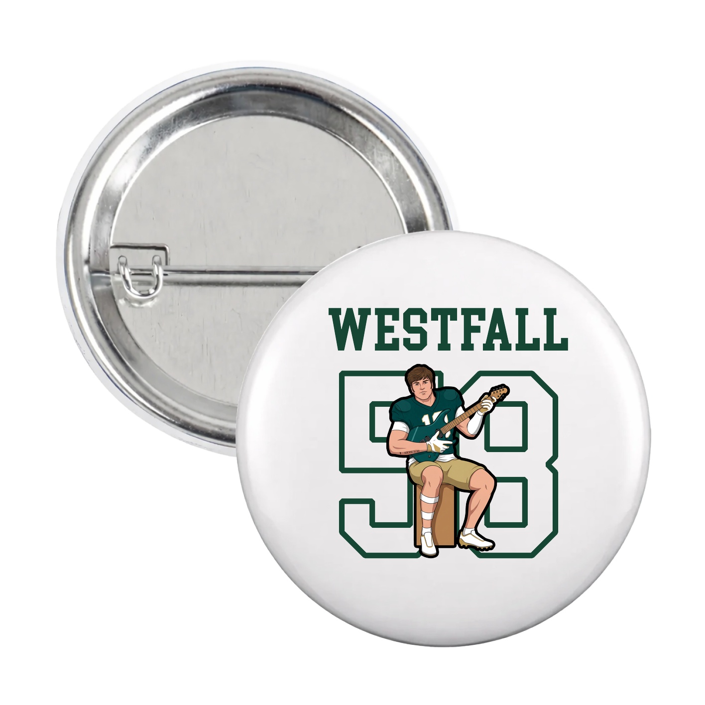 Game Day Button — Shirsey in White