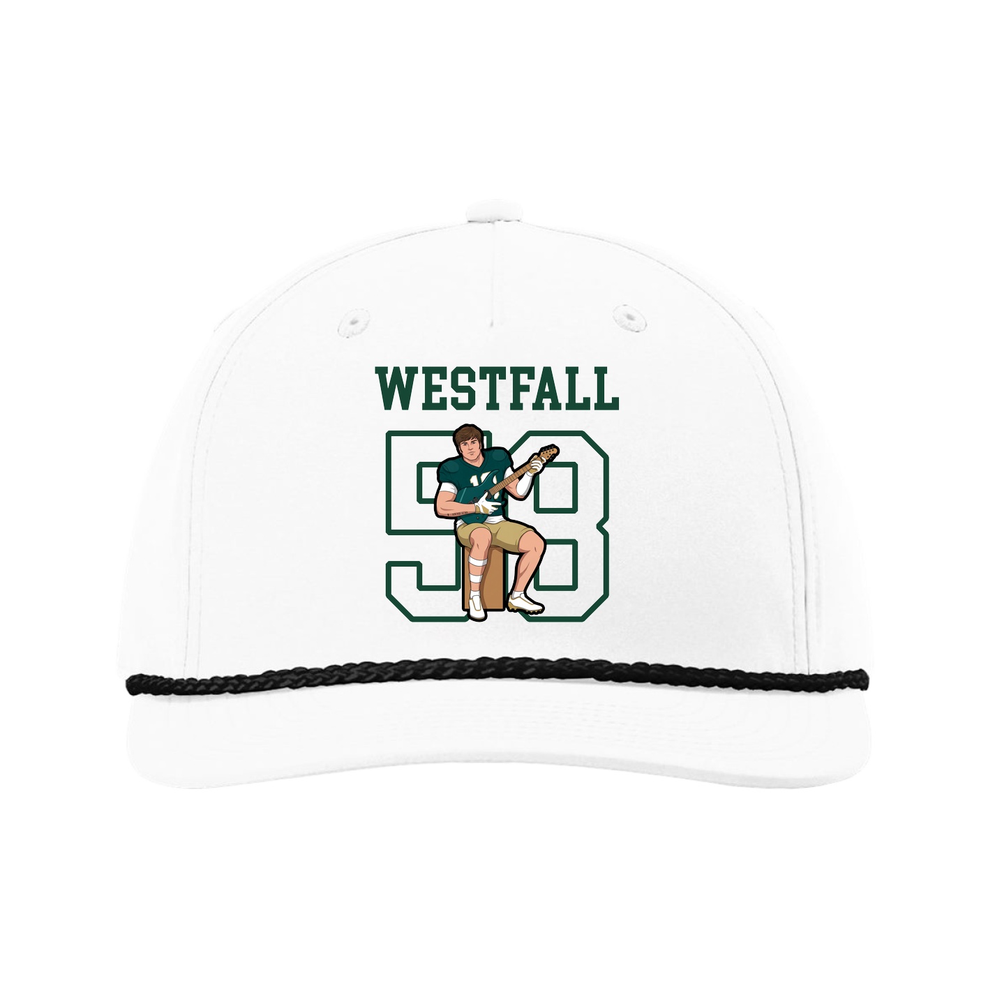 Five-Panel Classic Rope Cap — Shirsey in White
