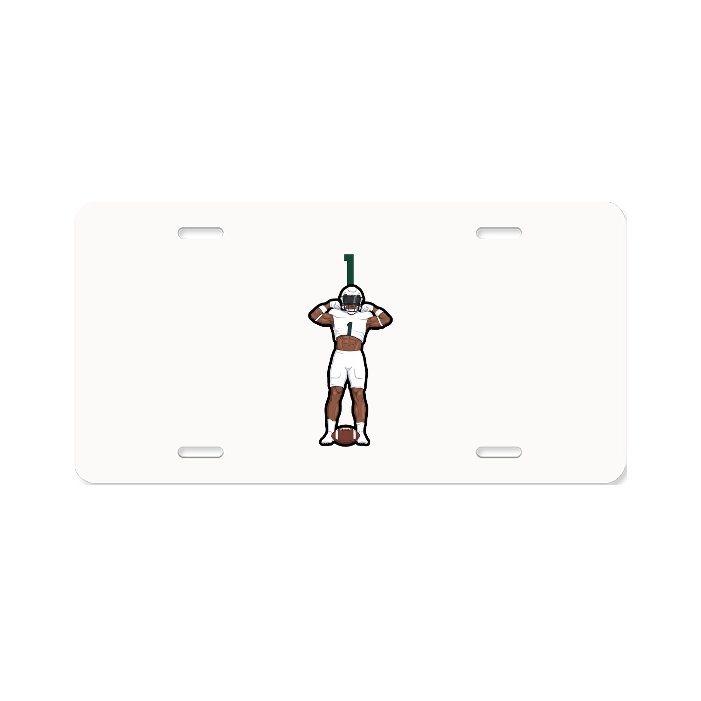 License Plate — Number Top in Classic