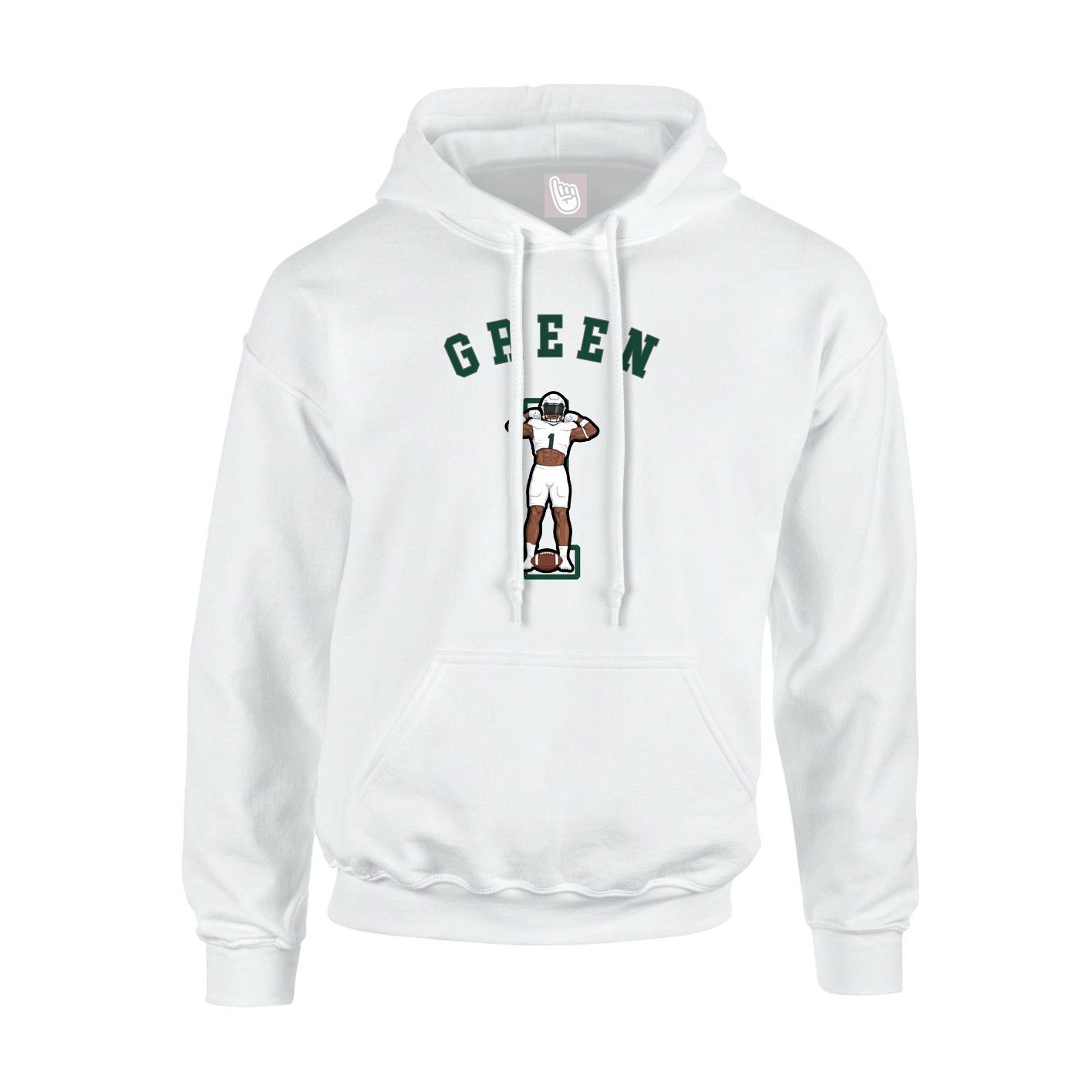 Youth Hoodie — Shirsey Arch in White