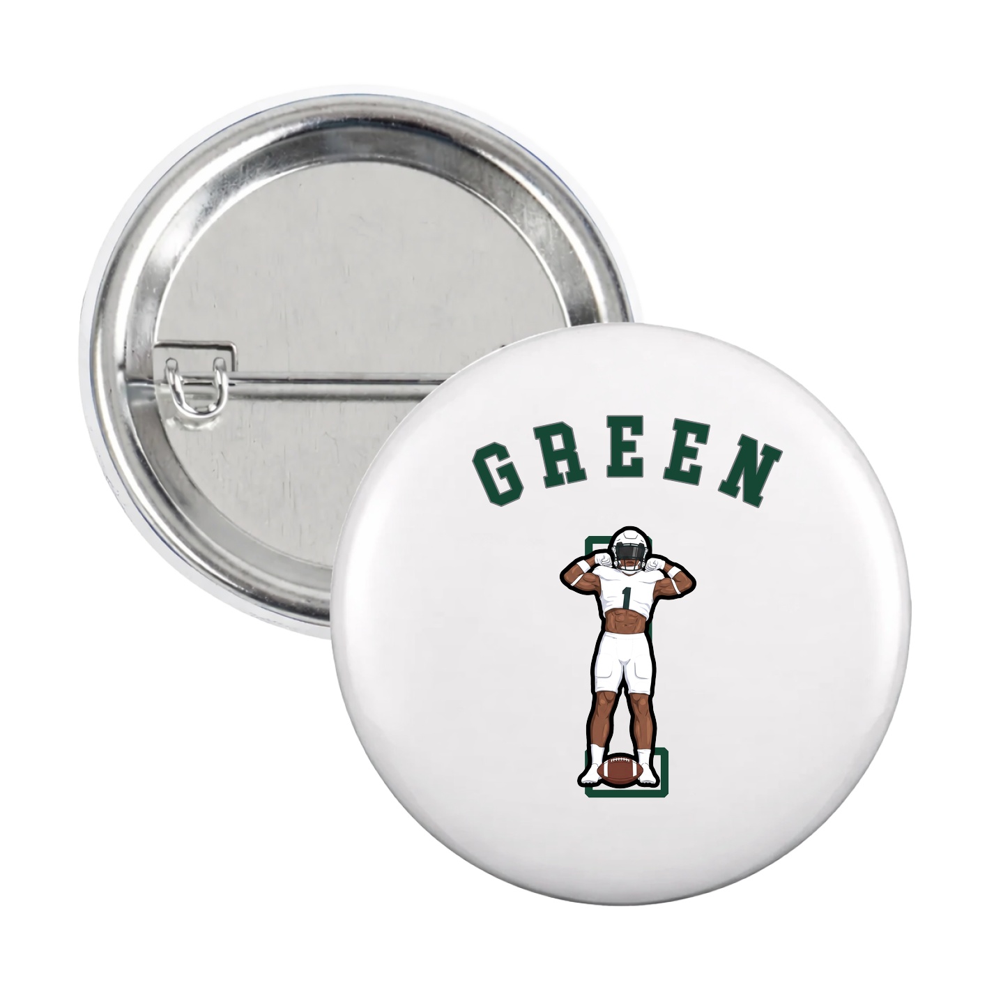 Game Day Button — Shirsey Arch in White
