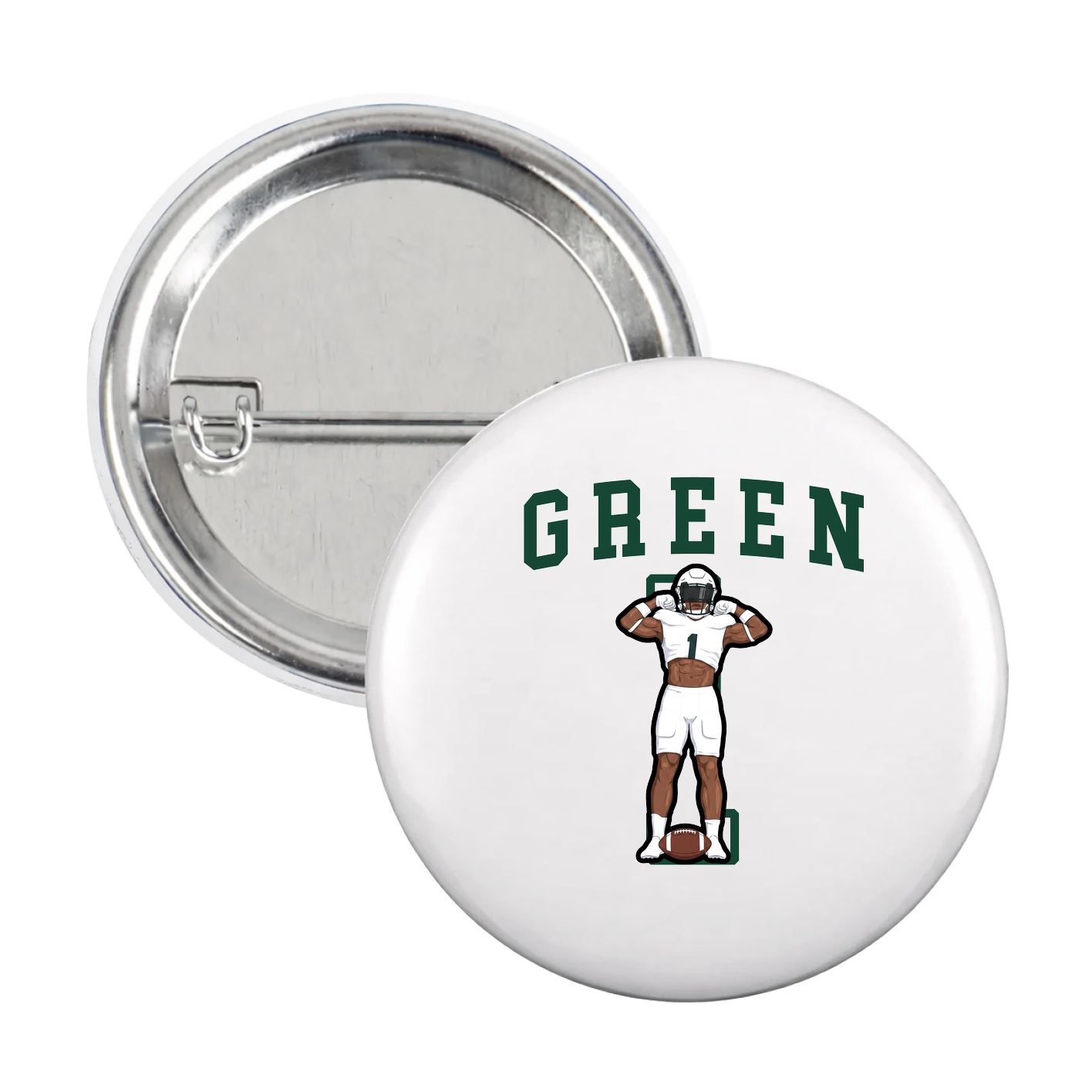 Game Day Button — Shirsey in White