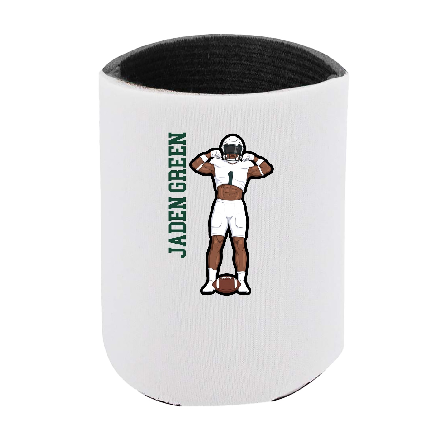 Can Holder — Name Vertical in White
