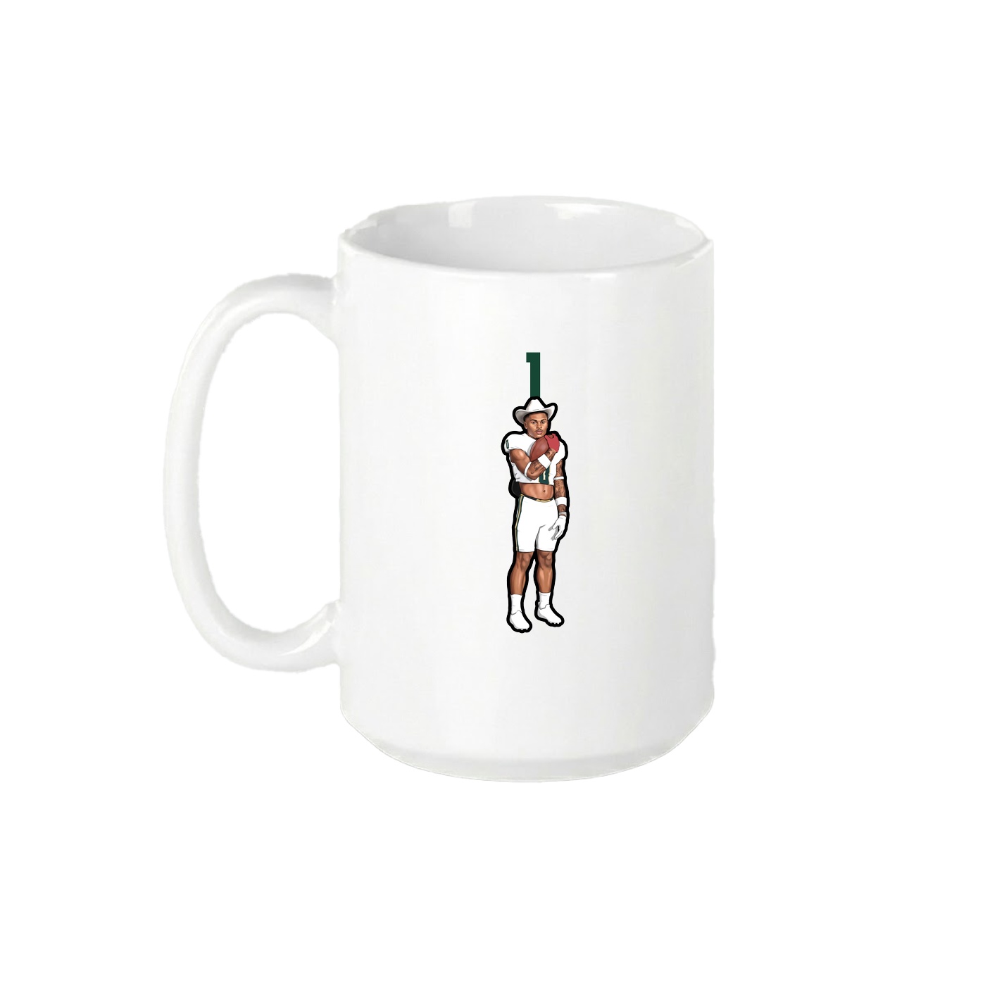 15oz Coffee Mug — Number Top in White
